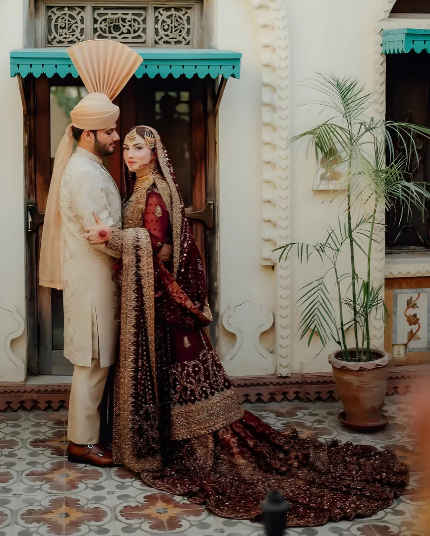 HARIS SHAKEEL FRONT SLIT-HS04