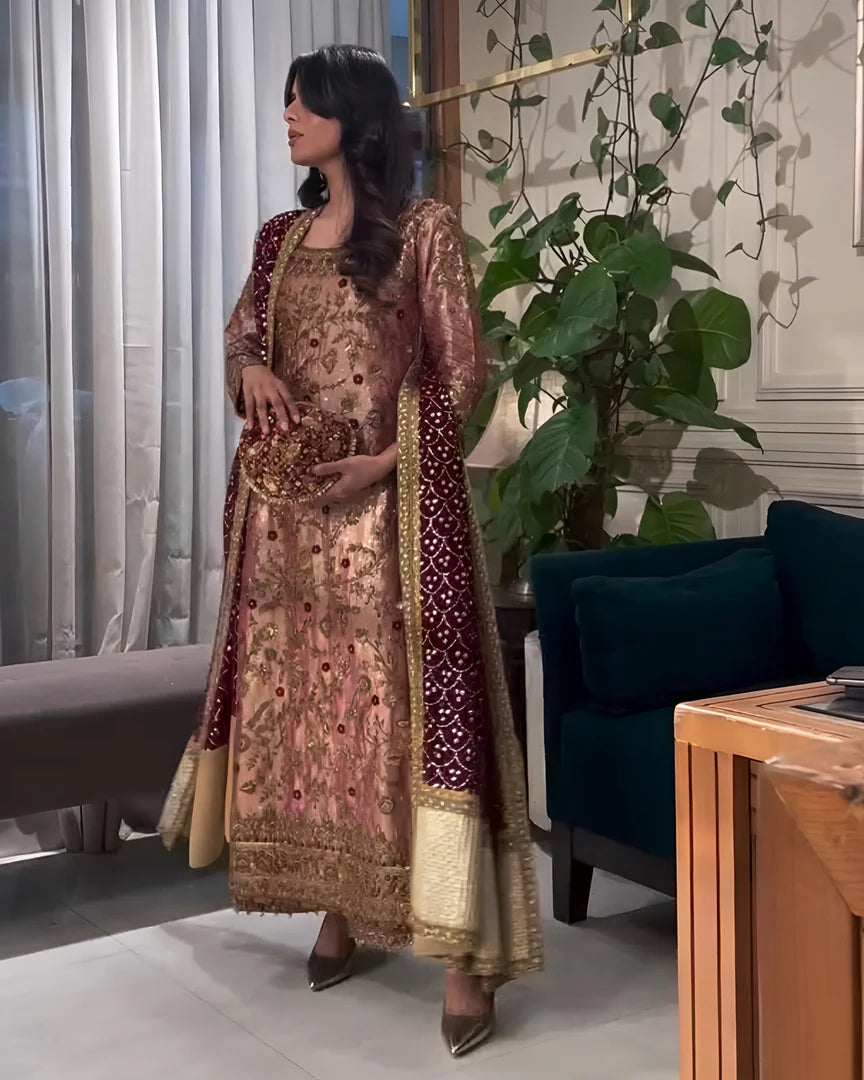 Haris Shakeel Rose Pink-HS07