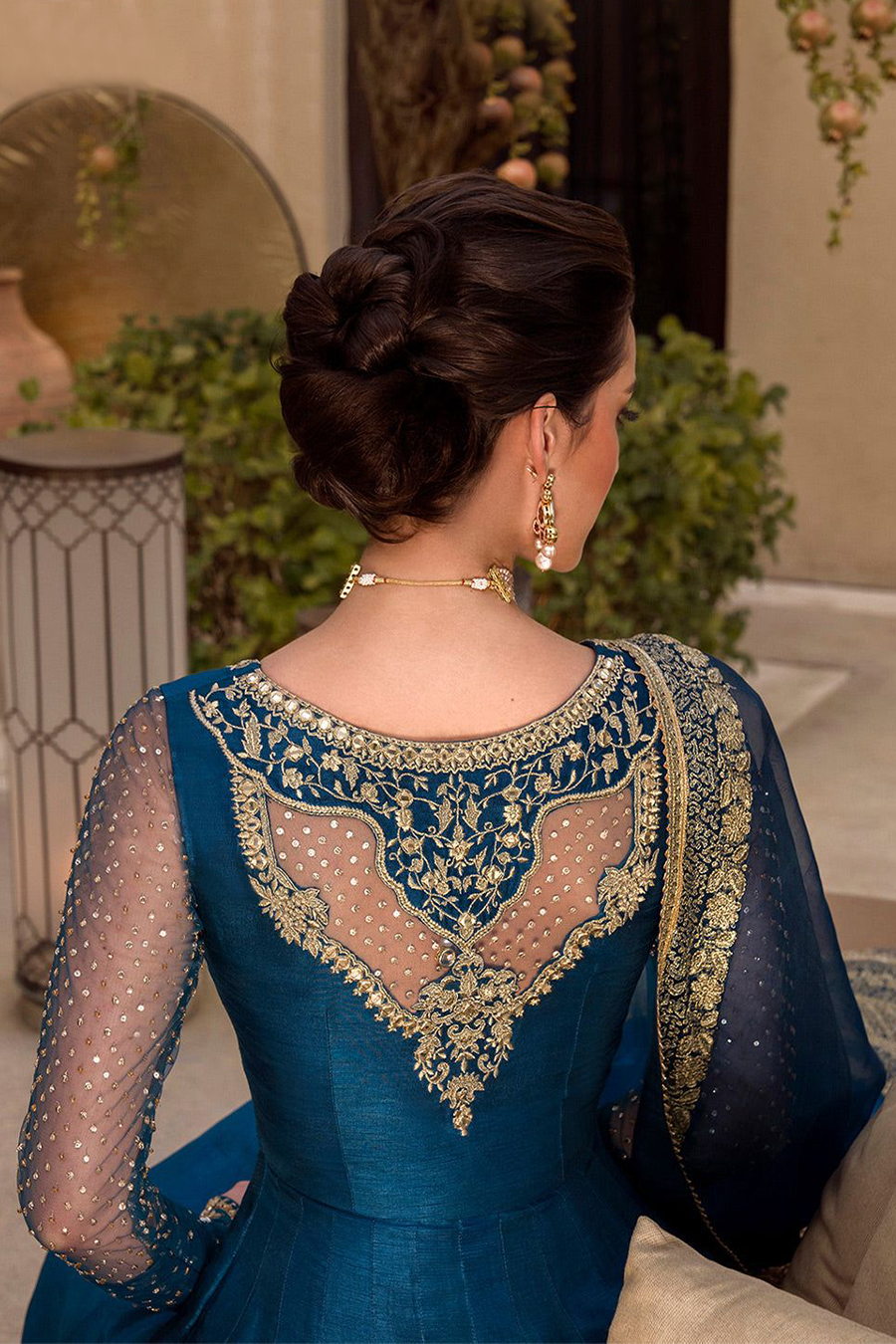 Faiza Saqlain Risma Blue-FS20