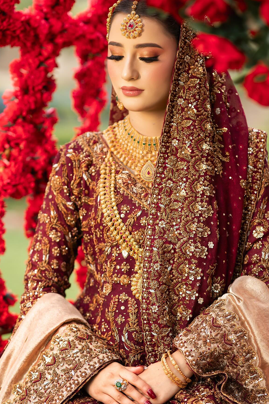 HS Double Dupatta Golden