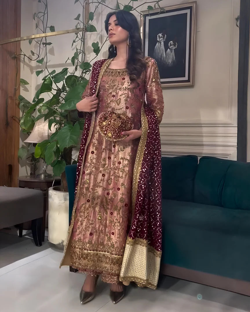 Haris Shakeel Rose Pink-HS07