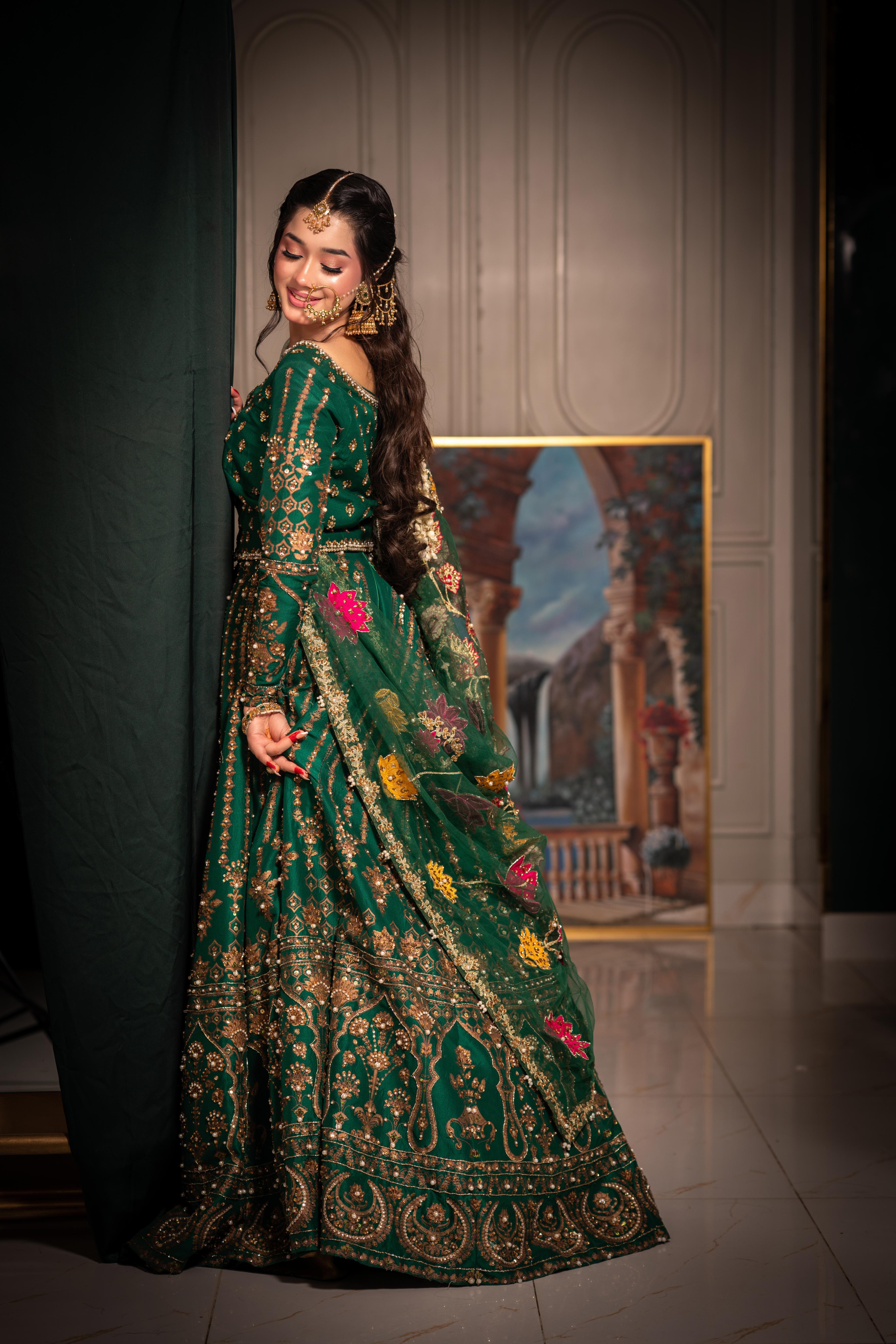 ALI XEESHAN GREEN PINK-AX01