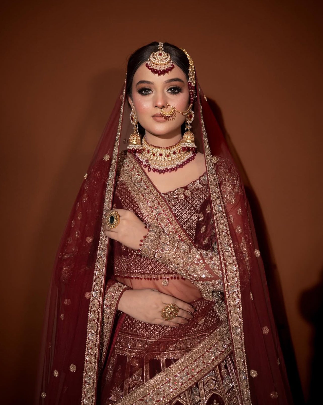 Ahmed Sultan Red Lehnga Choli-AS02