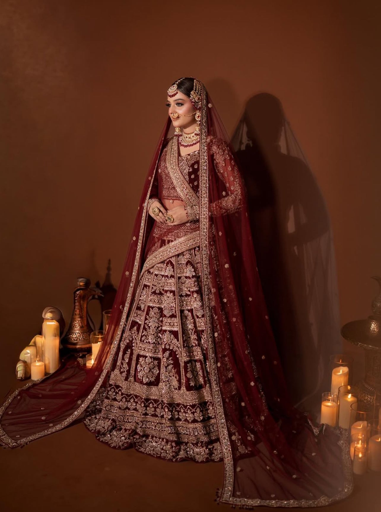 Ahmed Sultan Red Lehnga Choli-AS02
