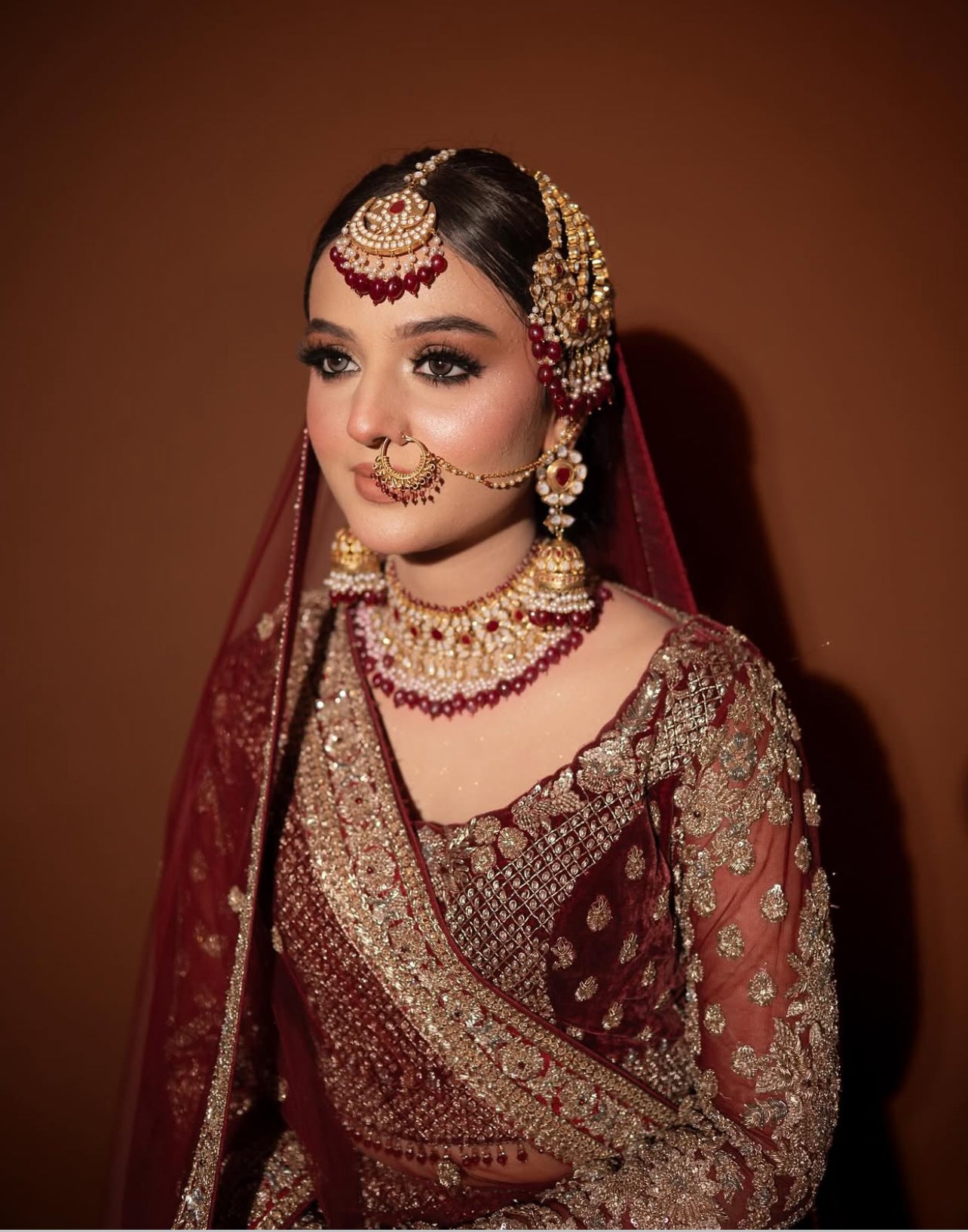 Ahmed Sultan Red Lehnga Choli-AS02