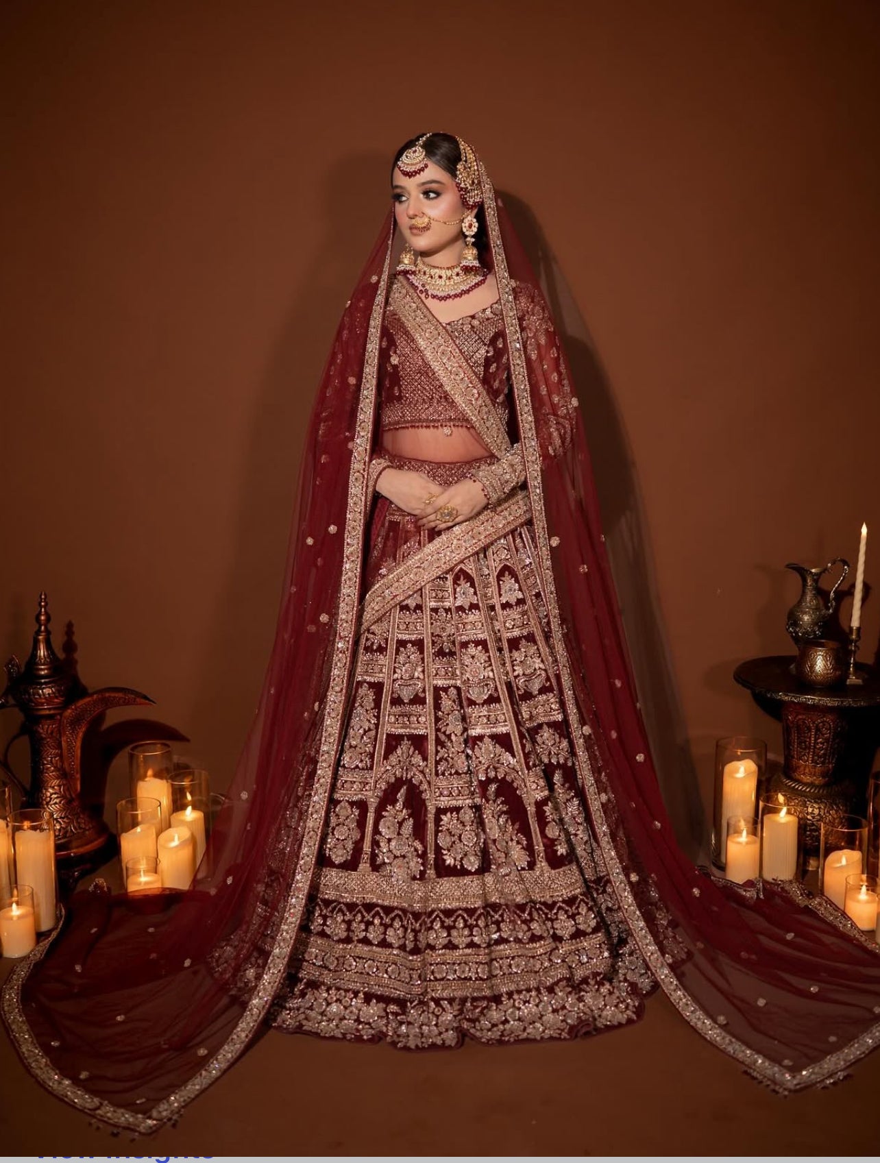 Ahmed Sultan Red Lehnga Choli-AS02