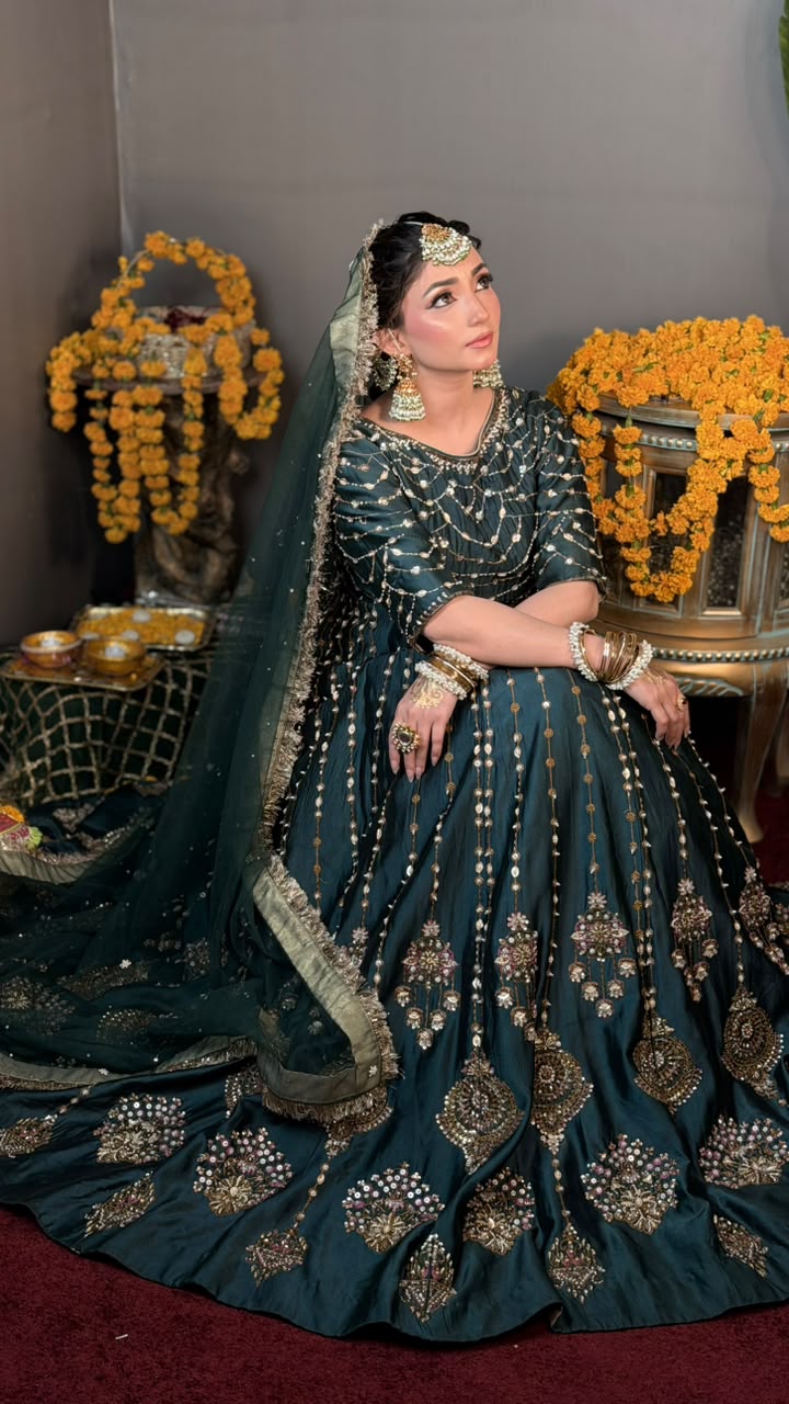 AHMAD SULTAN ZINC MEHENDI DRESS