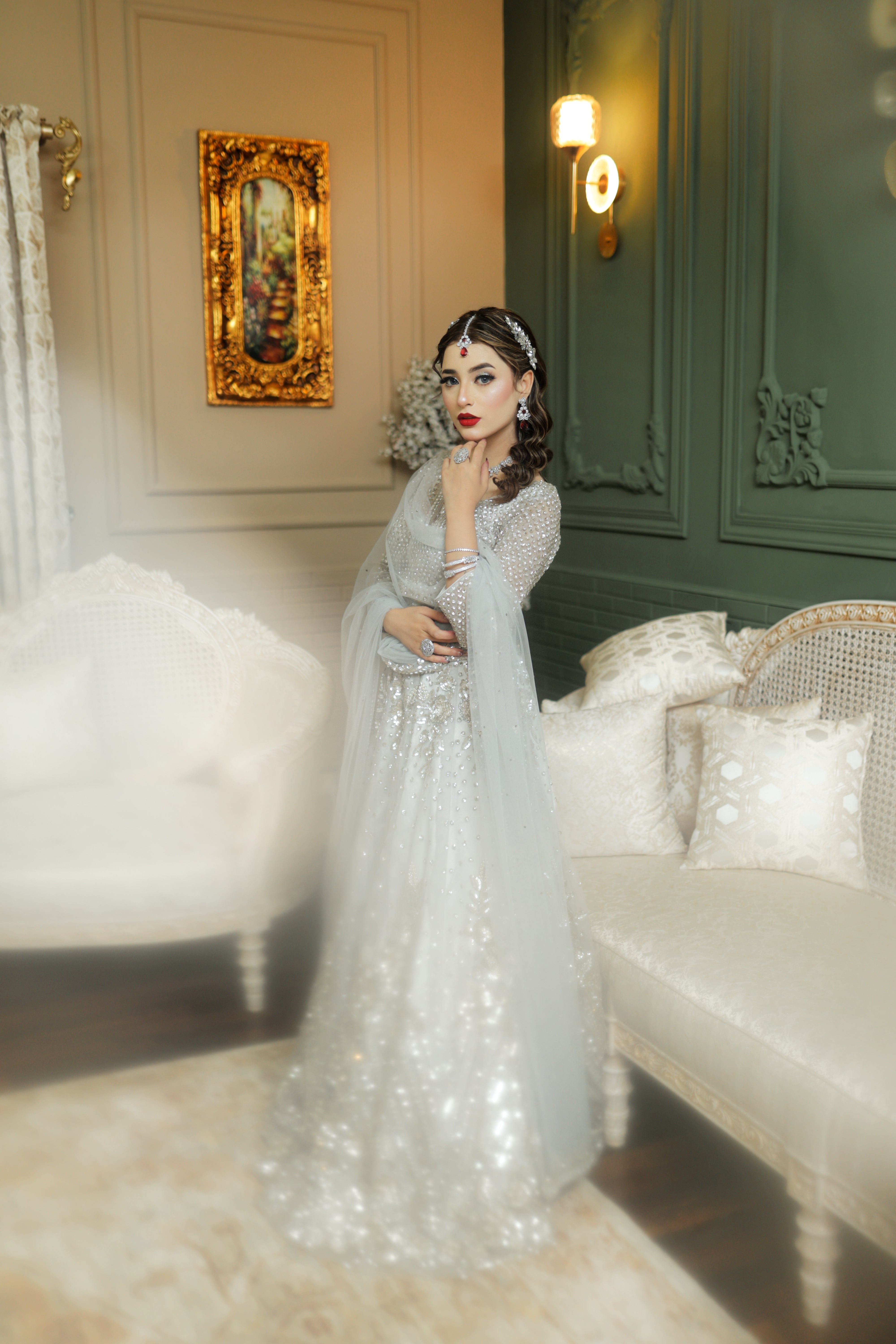GREY LEHENGA CHOLI-WALIMA
