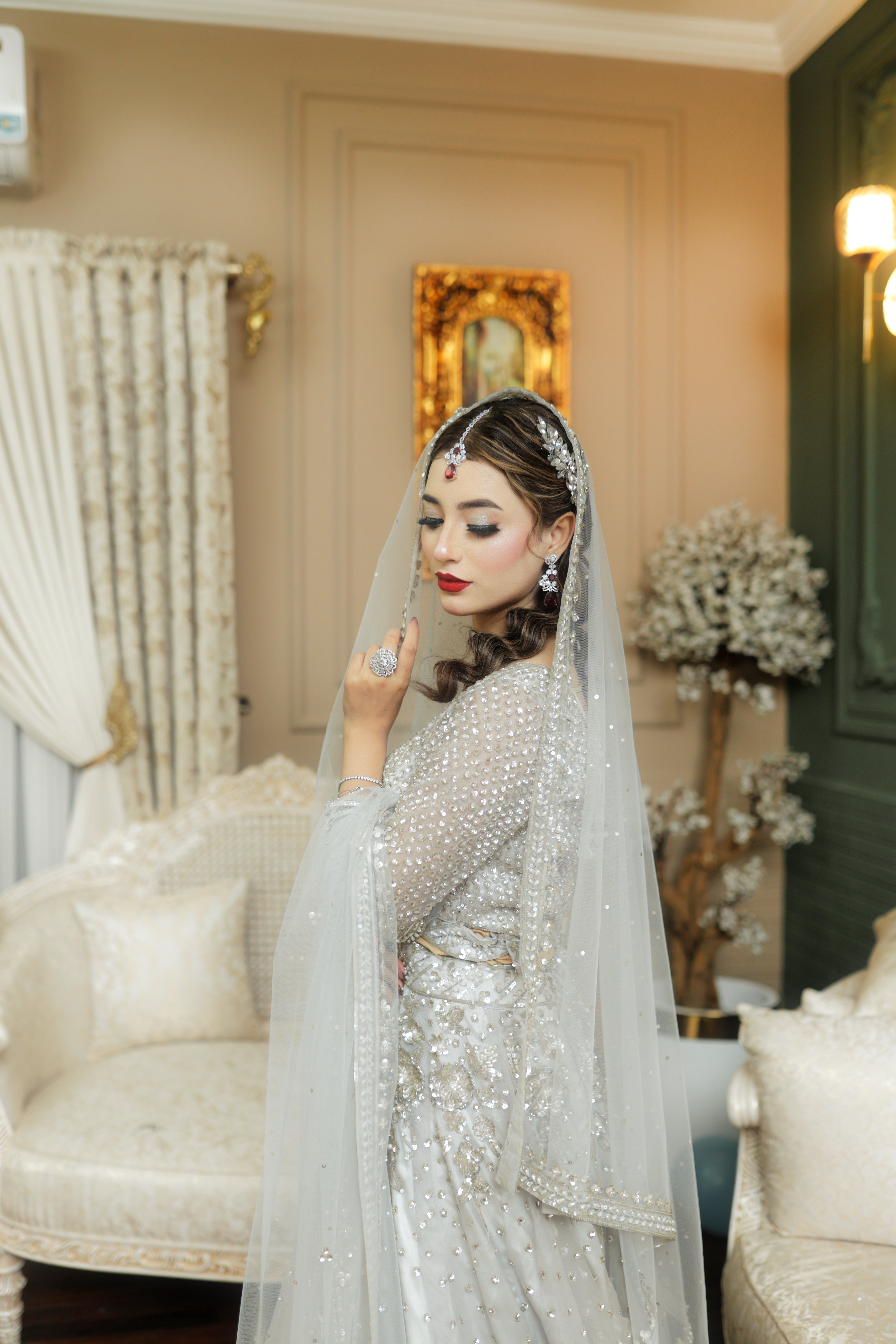 GREY LEHENGA CHOLI-WALIMA