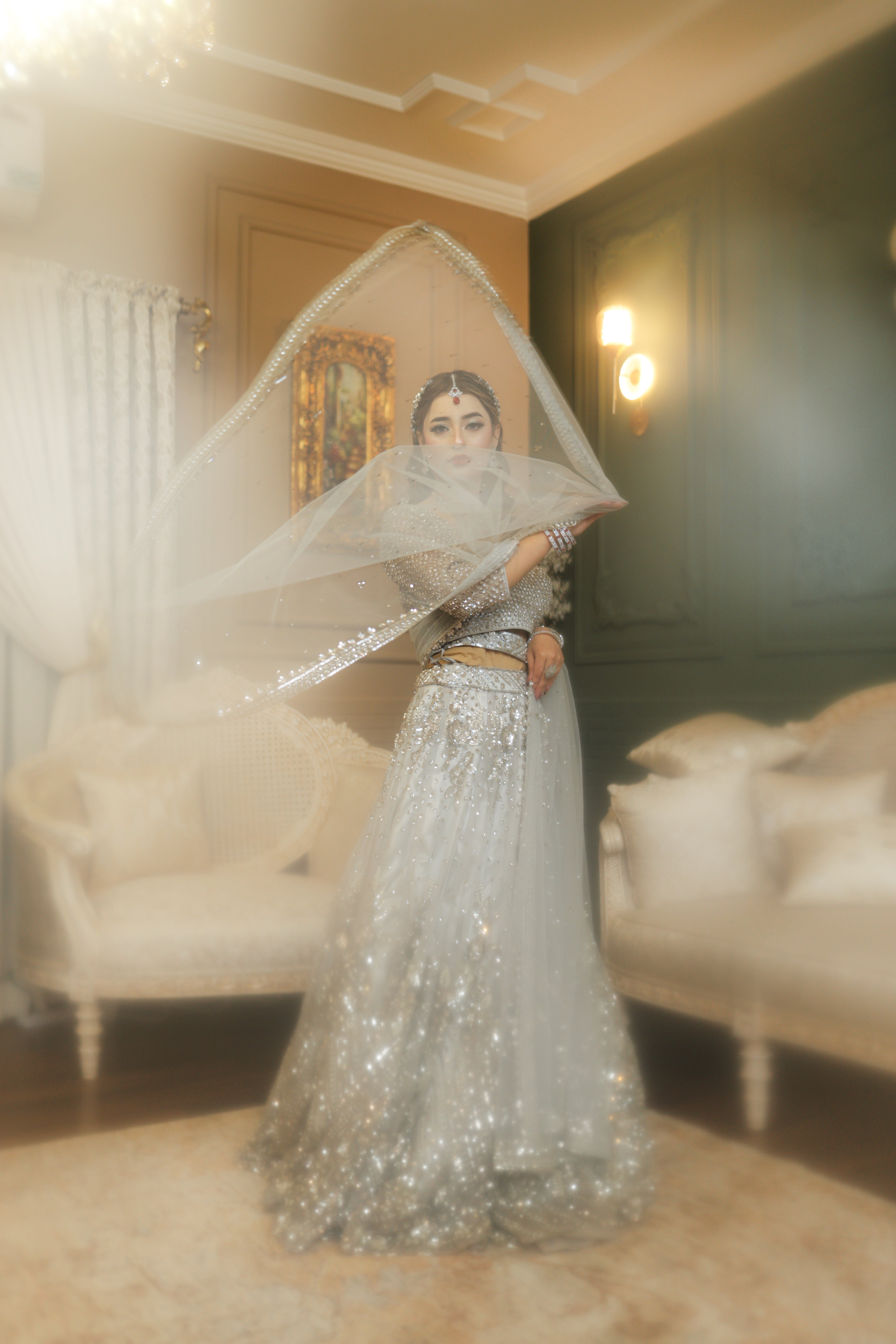 GREY LEHENGA CHOLI-WALIMA