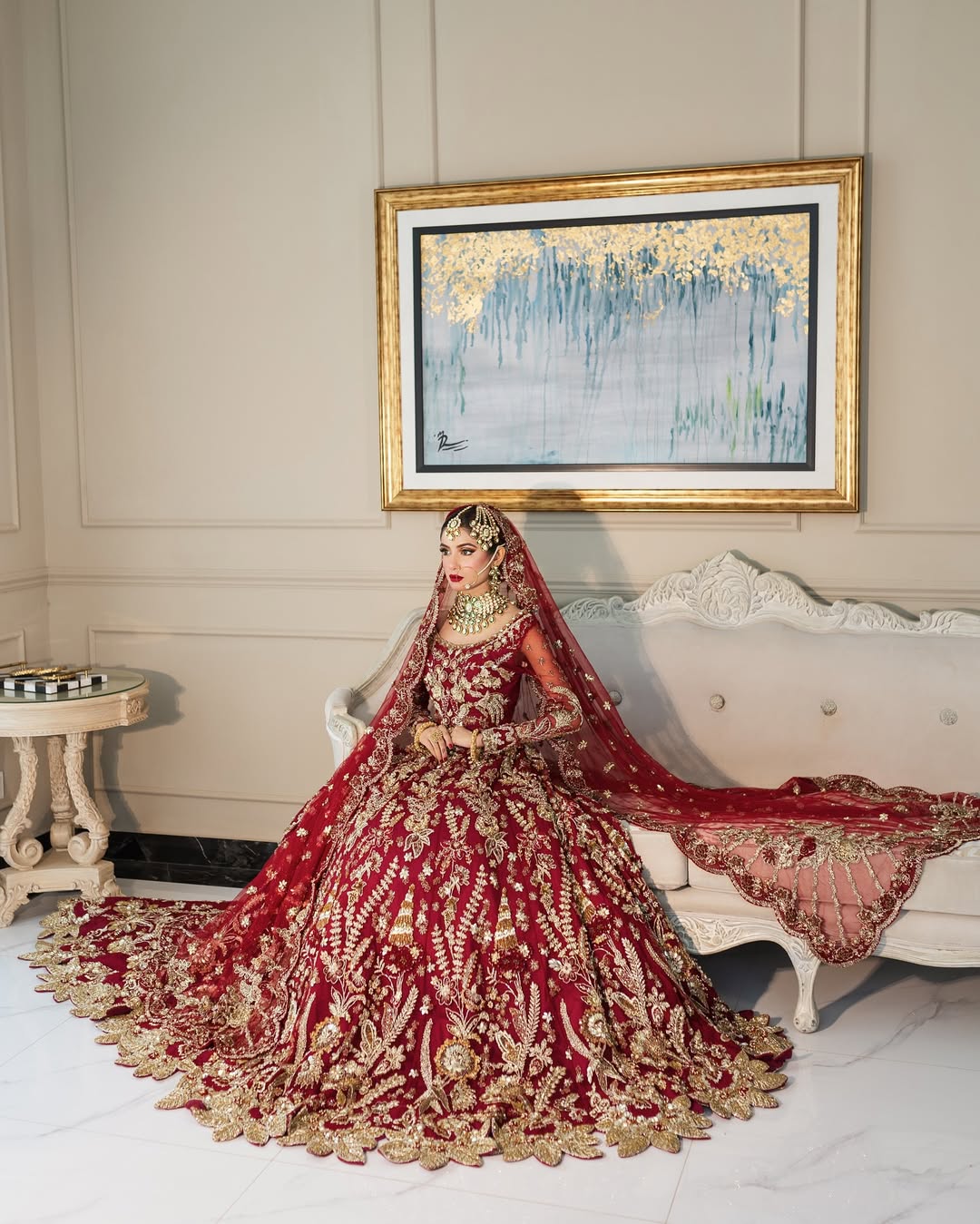 Republic Leaves Red Lehnga Choli-RP07