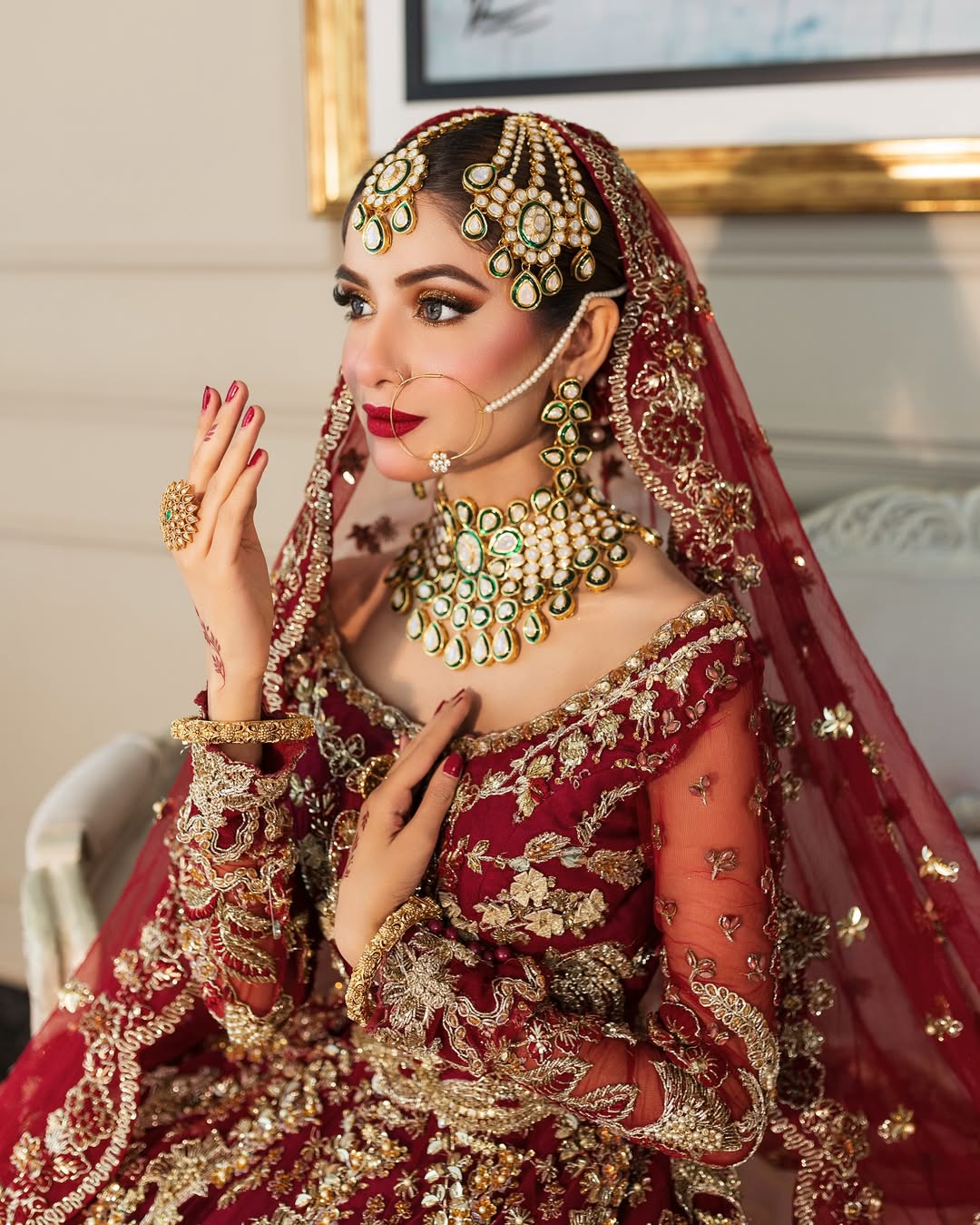 Republic Leaves Red Lehnga Choli-RP07