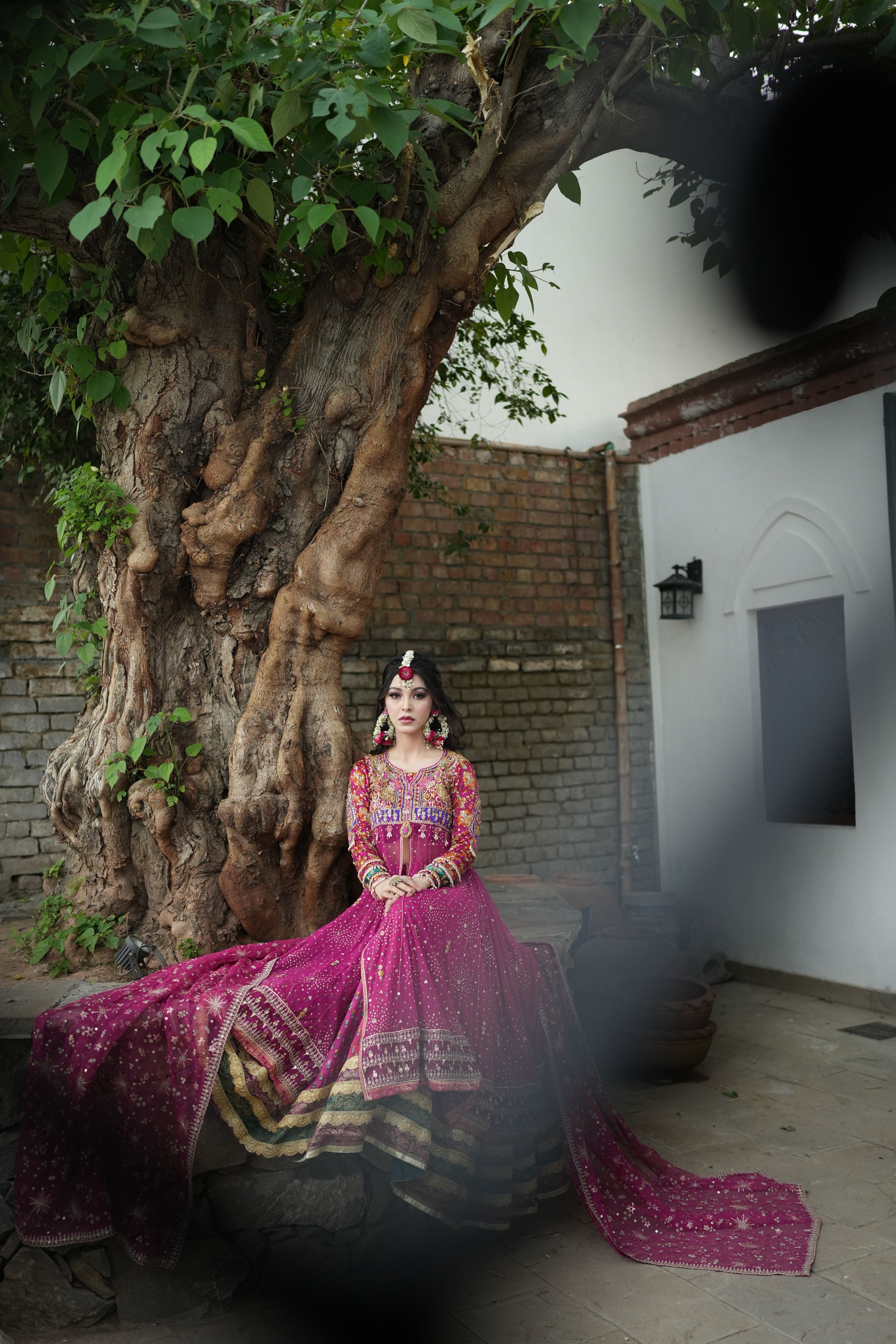 FTA MEHNDI DRESS MAGENTA PINK