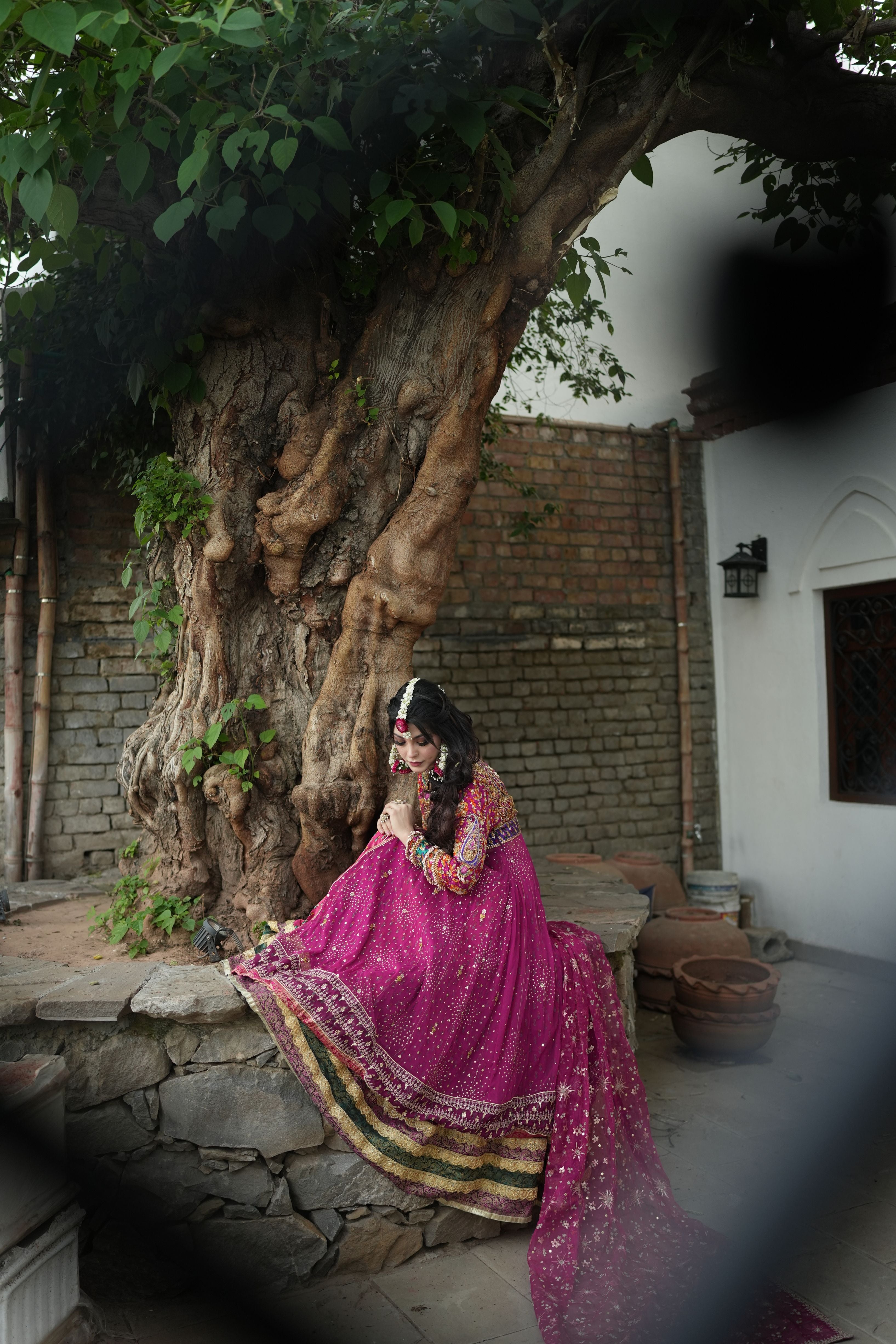 FTA MEHNDI DRESS MAGENTA PINK