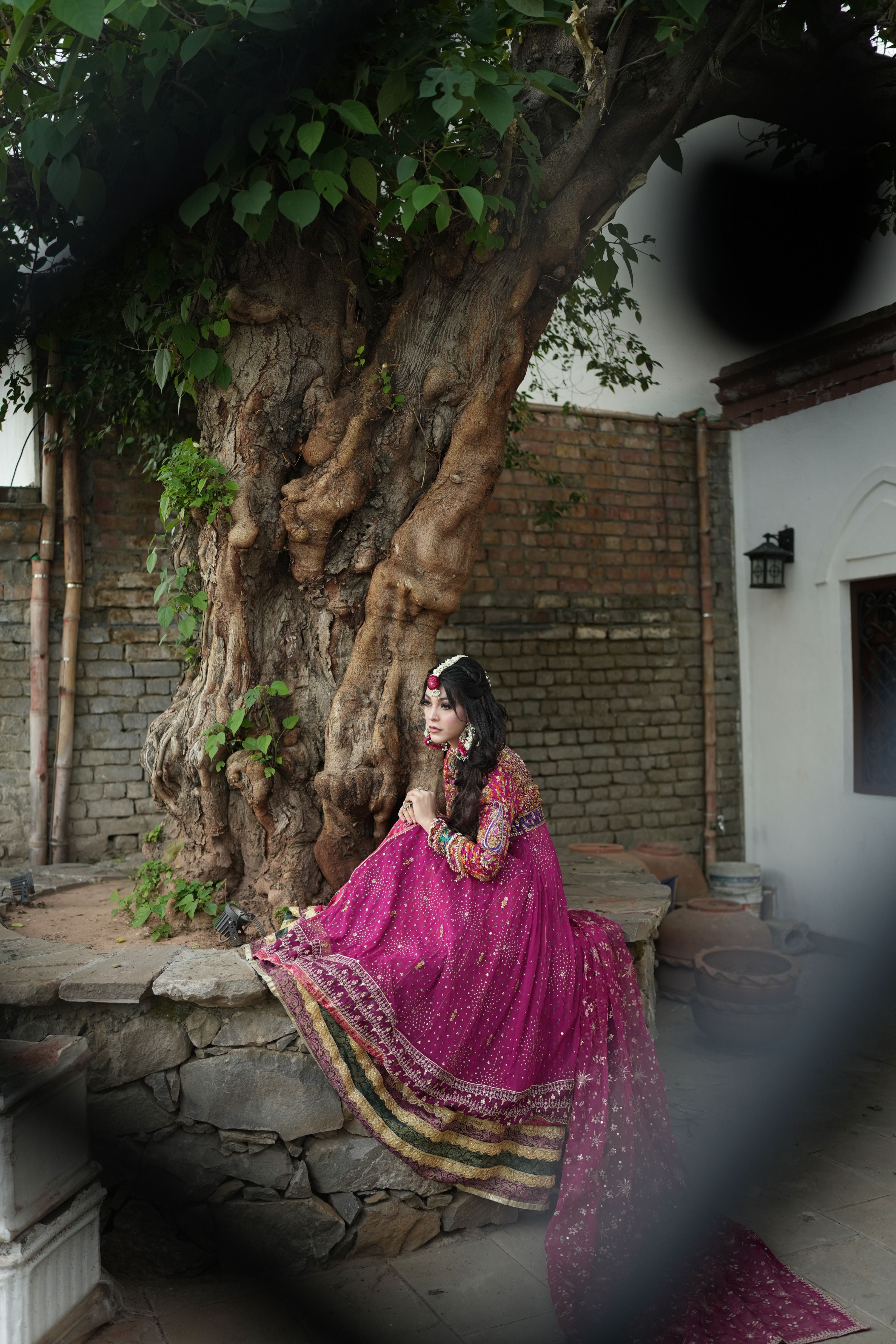 FTA MEHNDI DRESS MAGENTA PINK