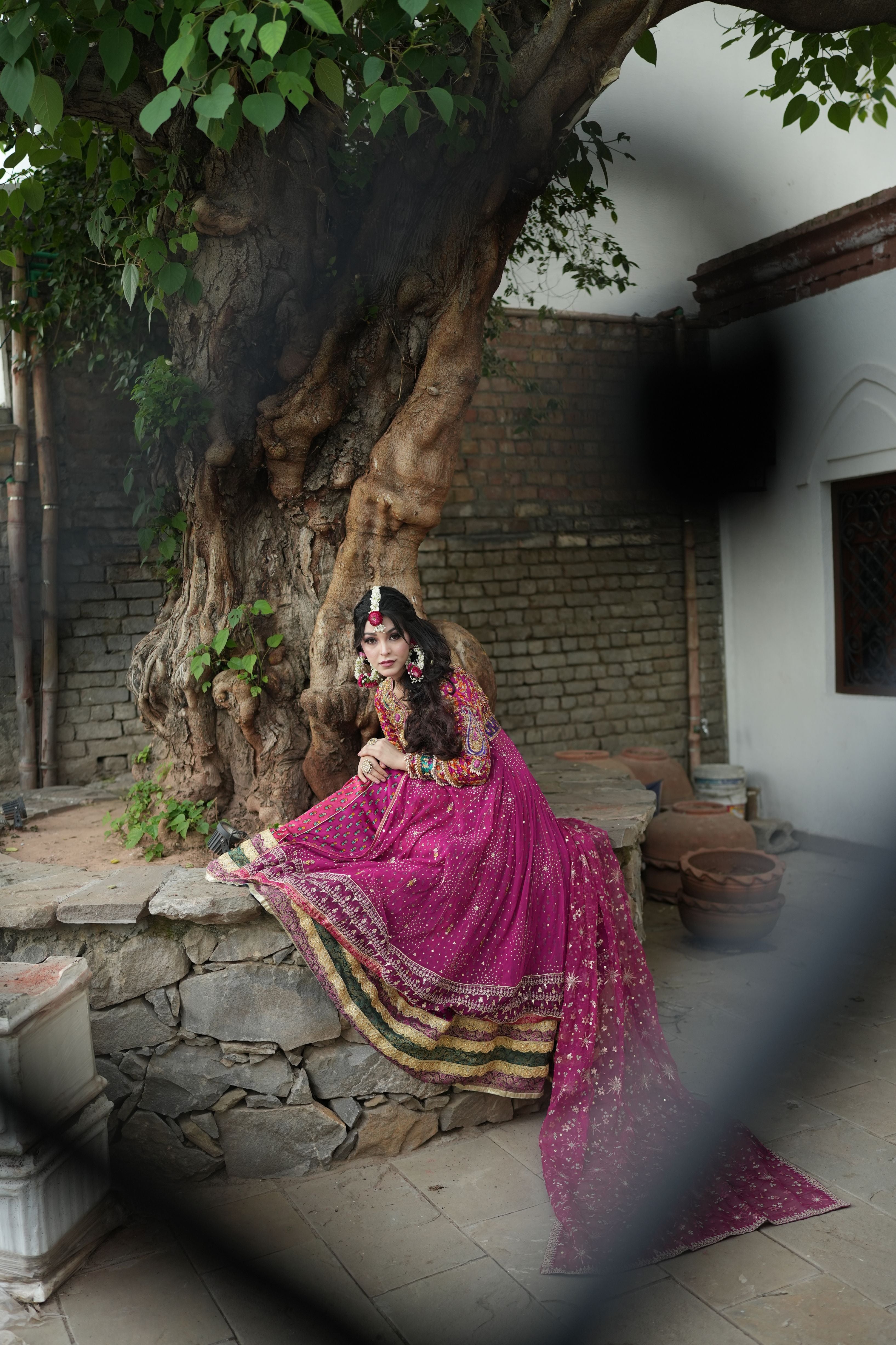 FTA MEHNDI DRESS MAGENTA PINK