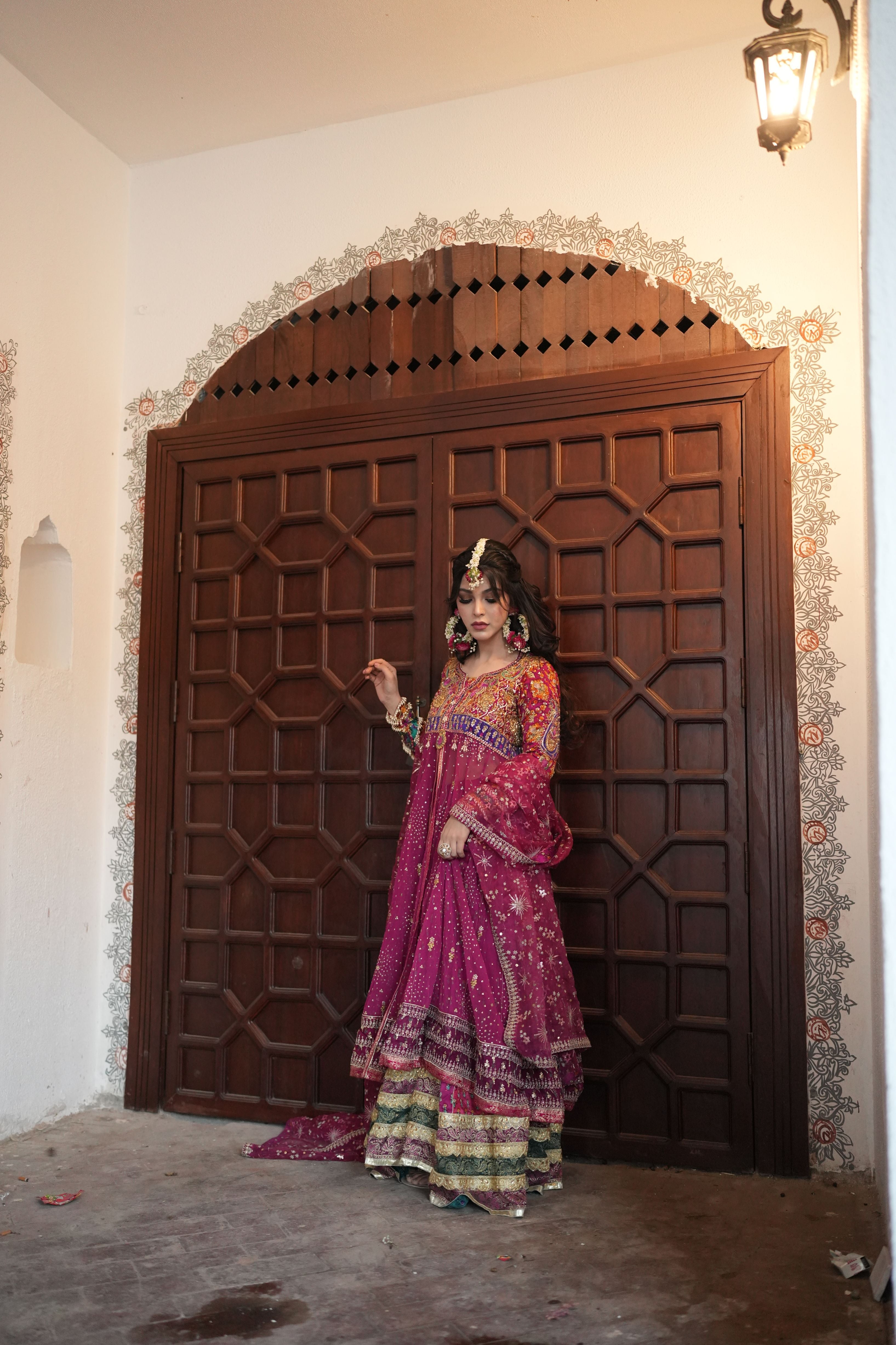 FTA MEHNDI DRESS MAGENTA PINK
