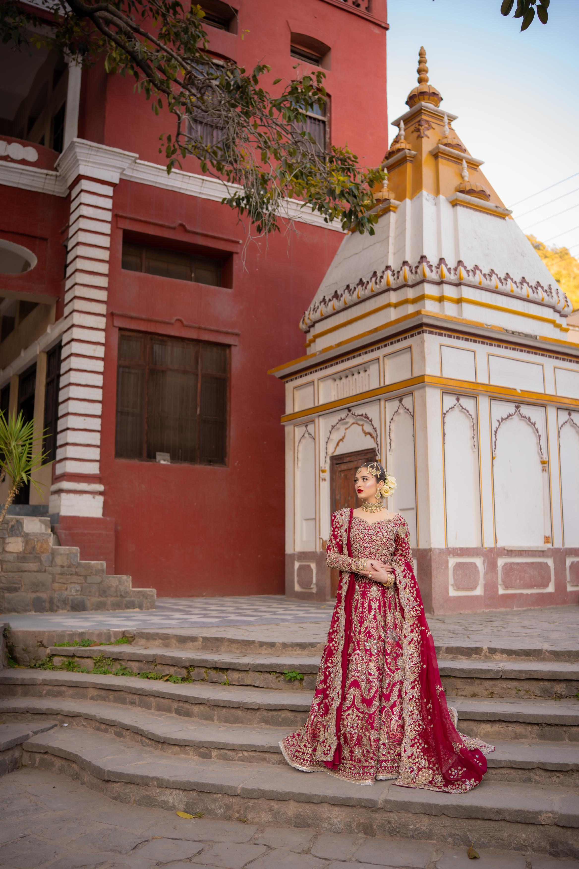 SUFFUSE RED LEHENGA CHOLI-SUF19