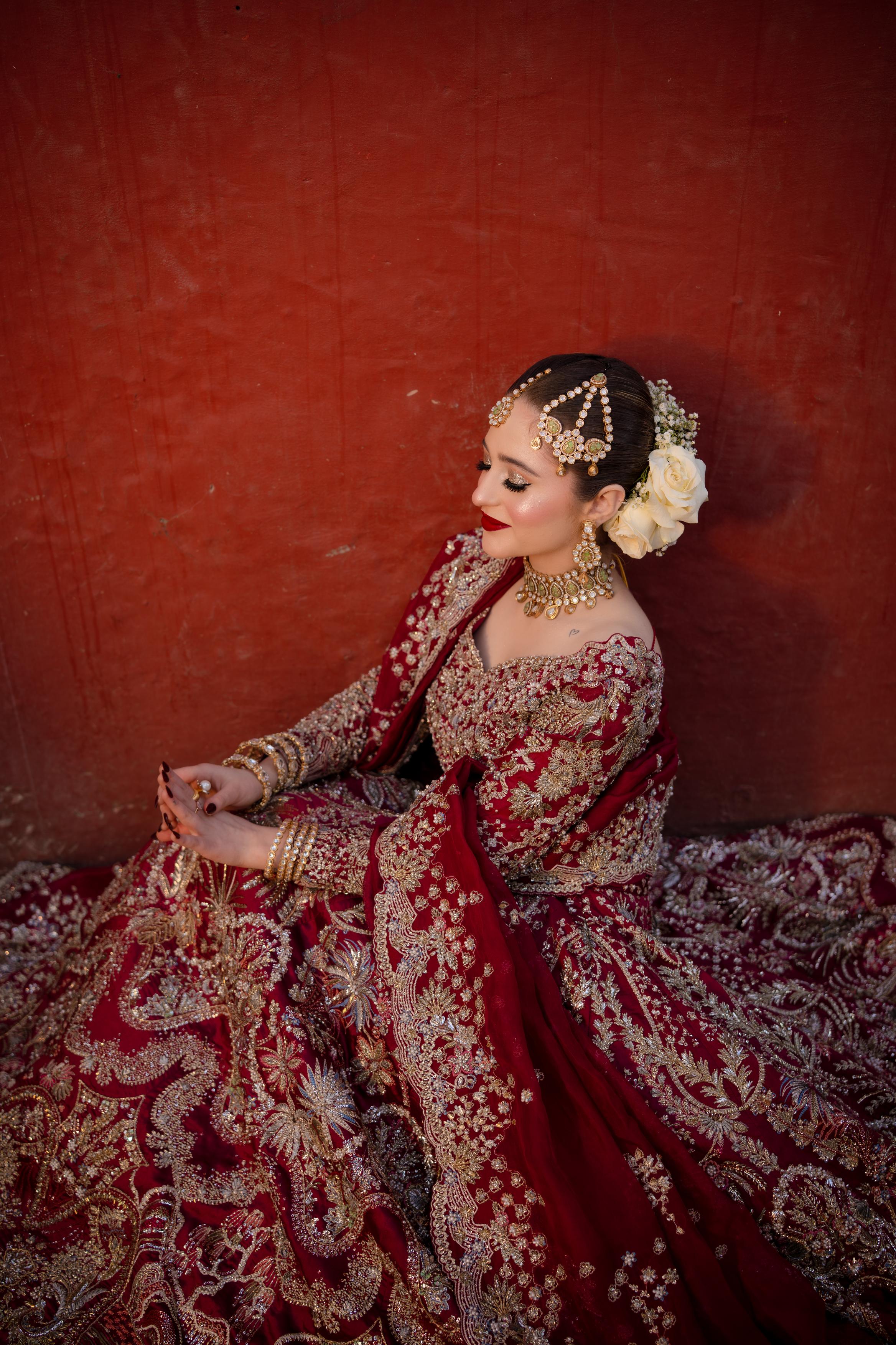 SUFFUSE RED LEHENGA CHOLI-SUF19