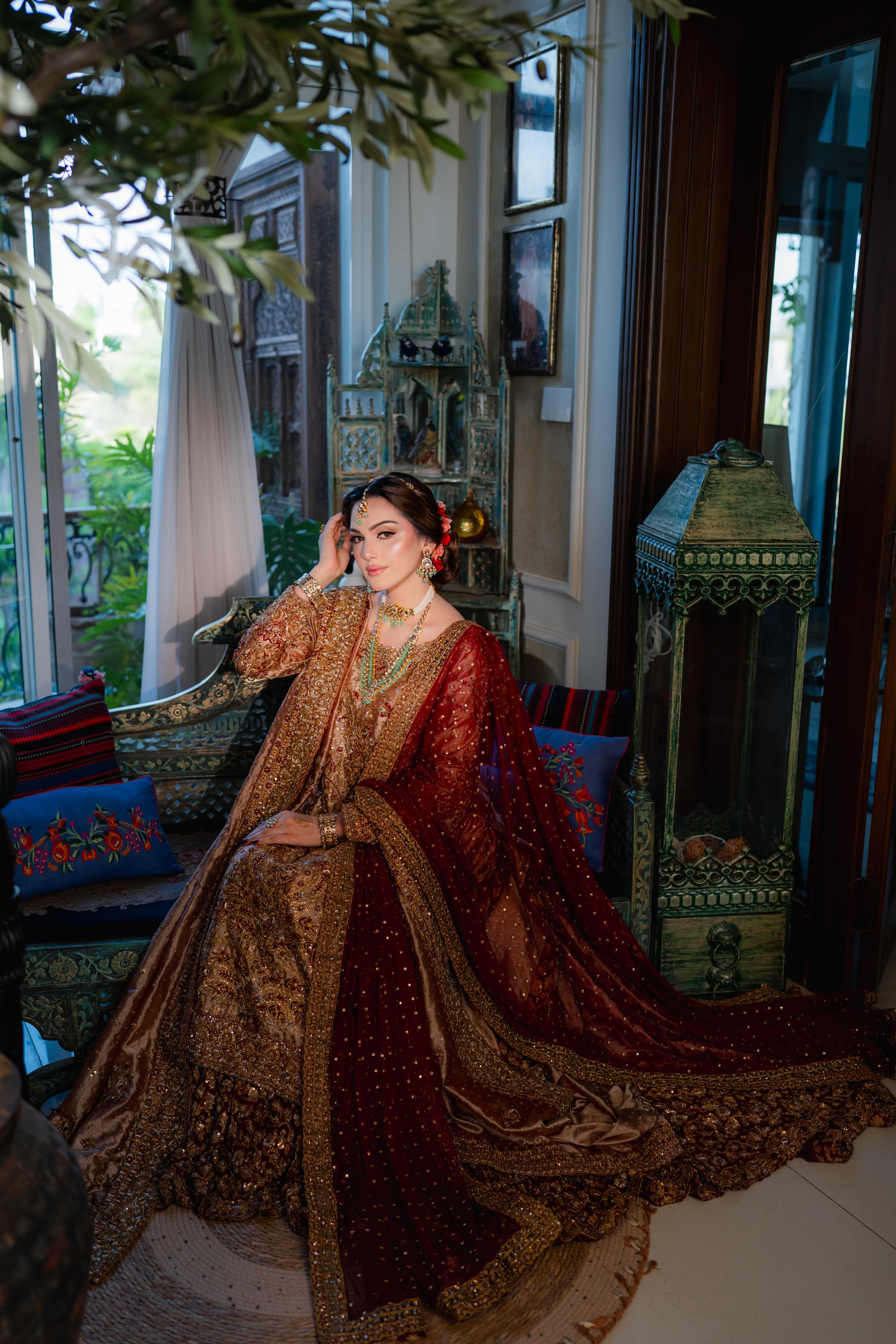 HARIS SHAKEEL PINK FARSHI BARAAT DRESS