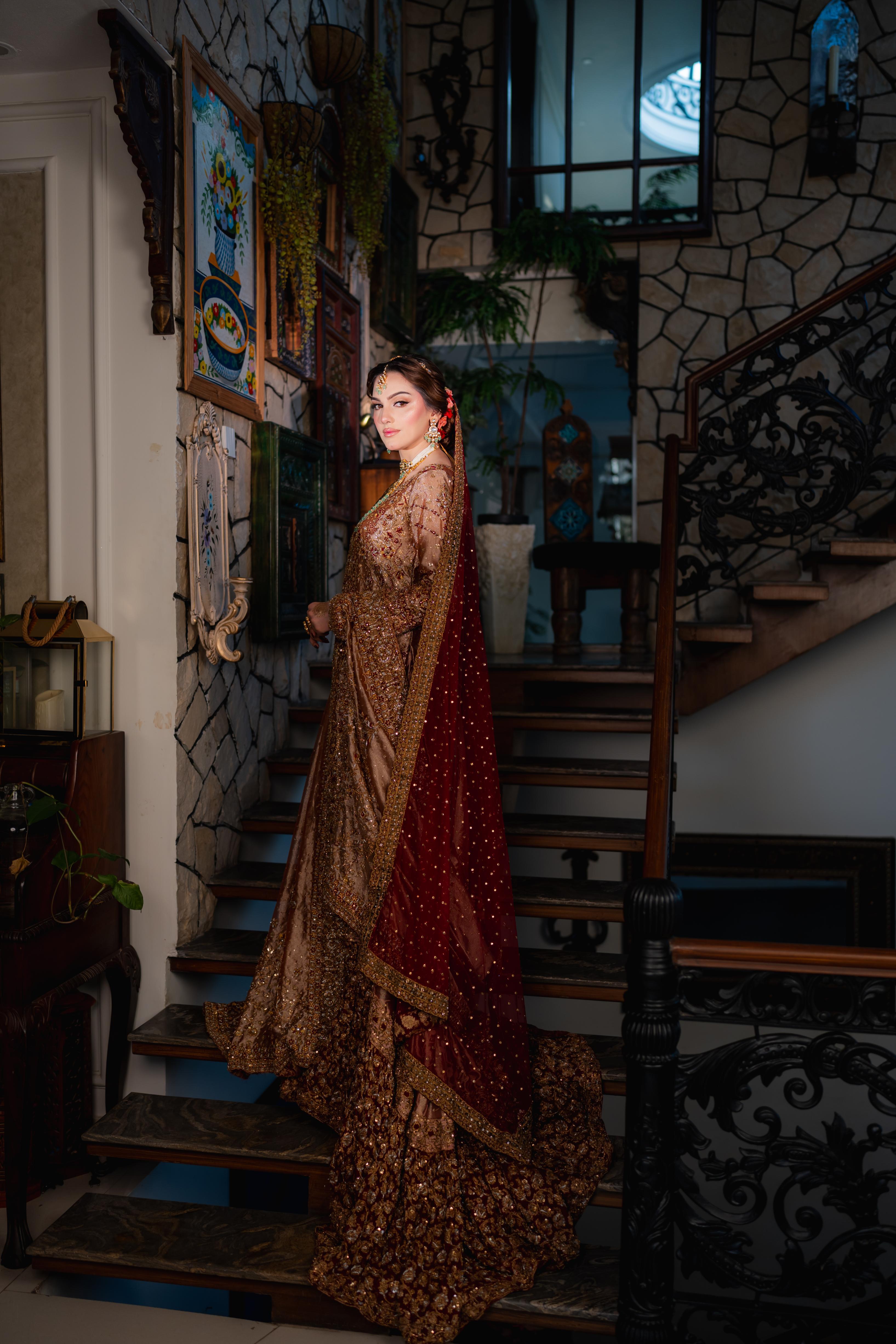 HARIS SHAKEEL PINK FARSHI BARAAT DRESS