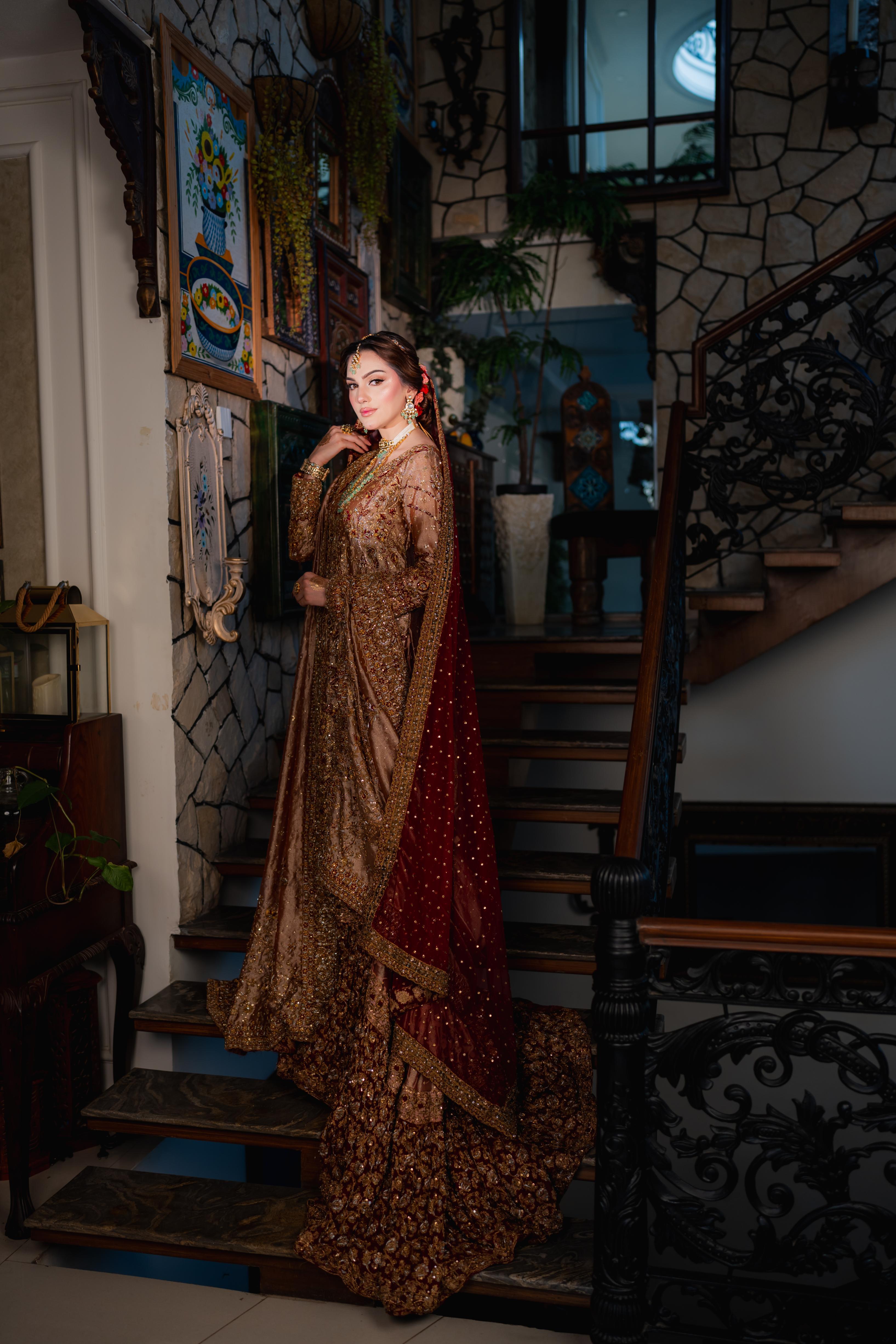HARIS SHAKEEL PINK FARSHI BARAAT DRESS