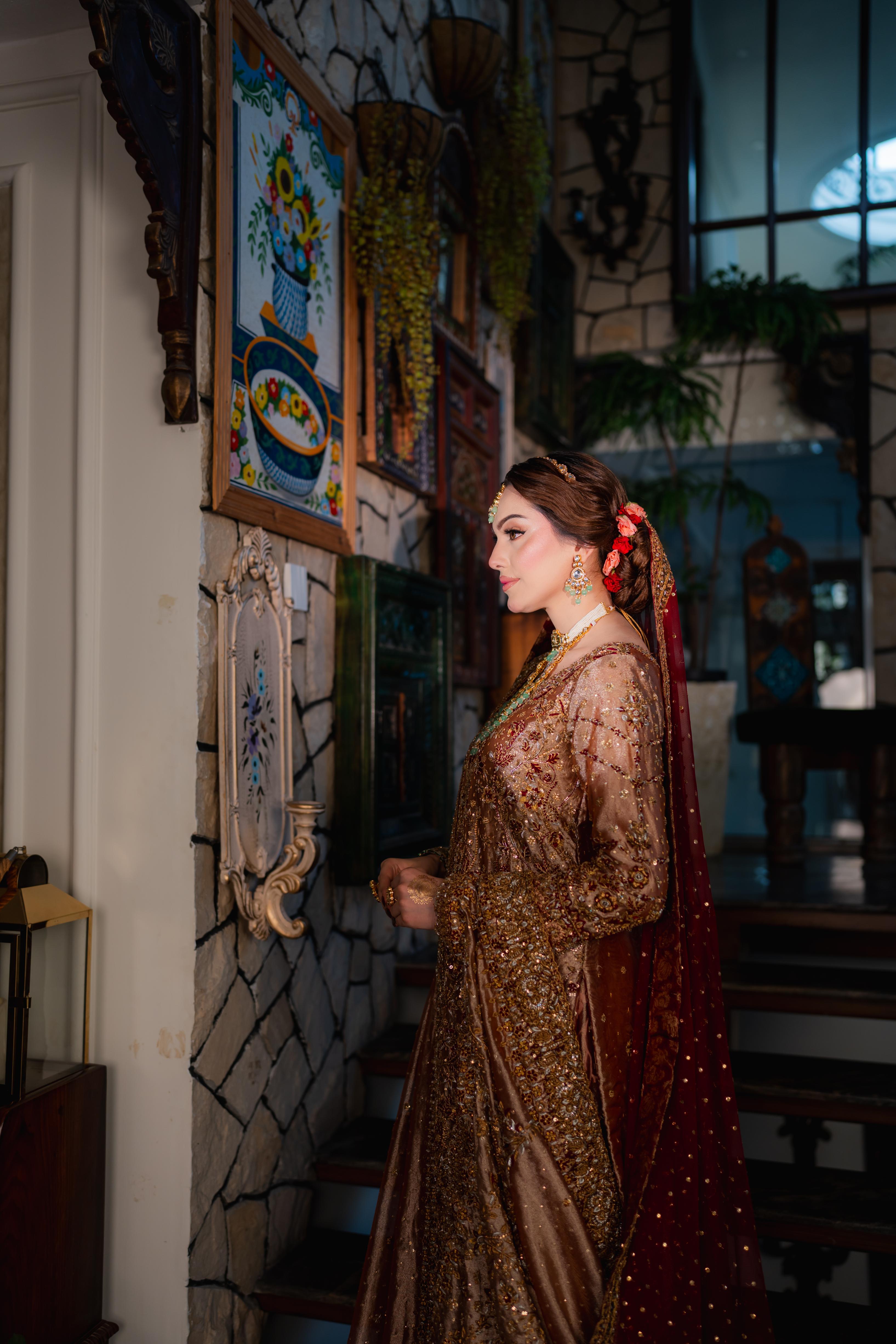 HARIS SHAKEEL PINK FARSHI BARAAT DRESS