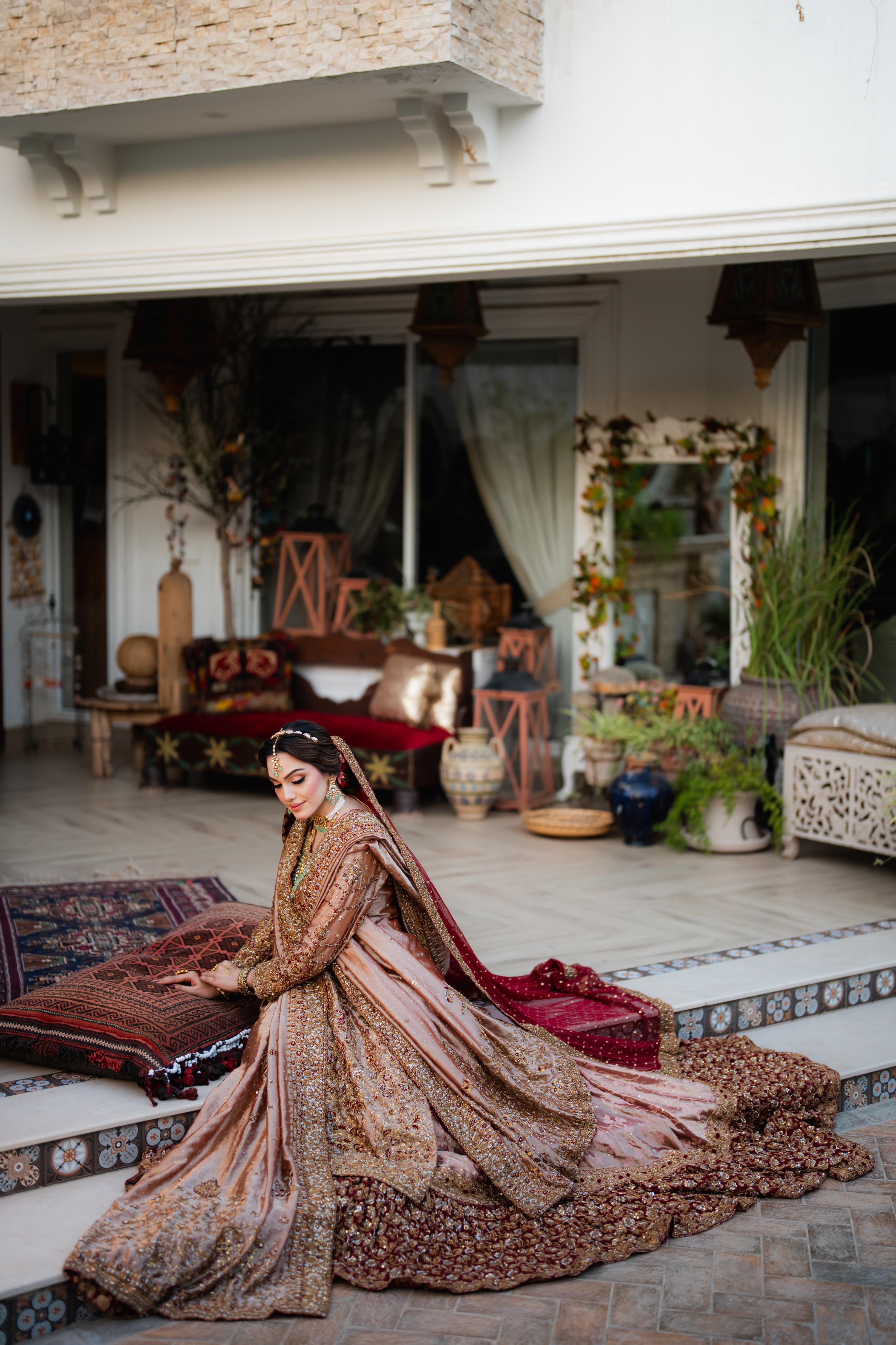 HARIS SHAKEEL PINK FARSHI BARAAT DRESS