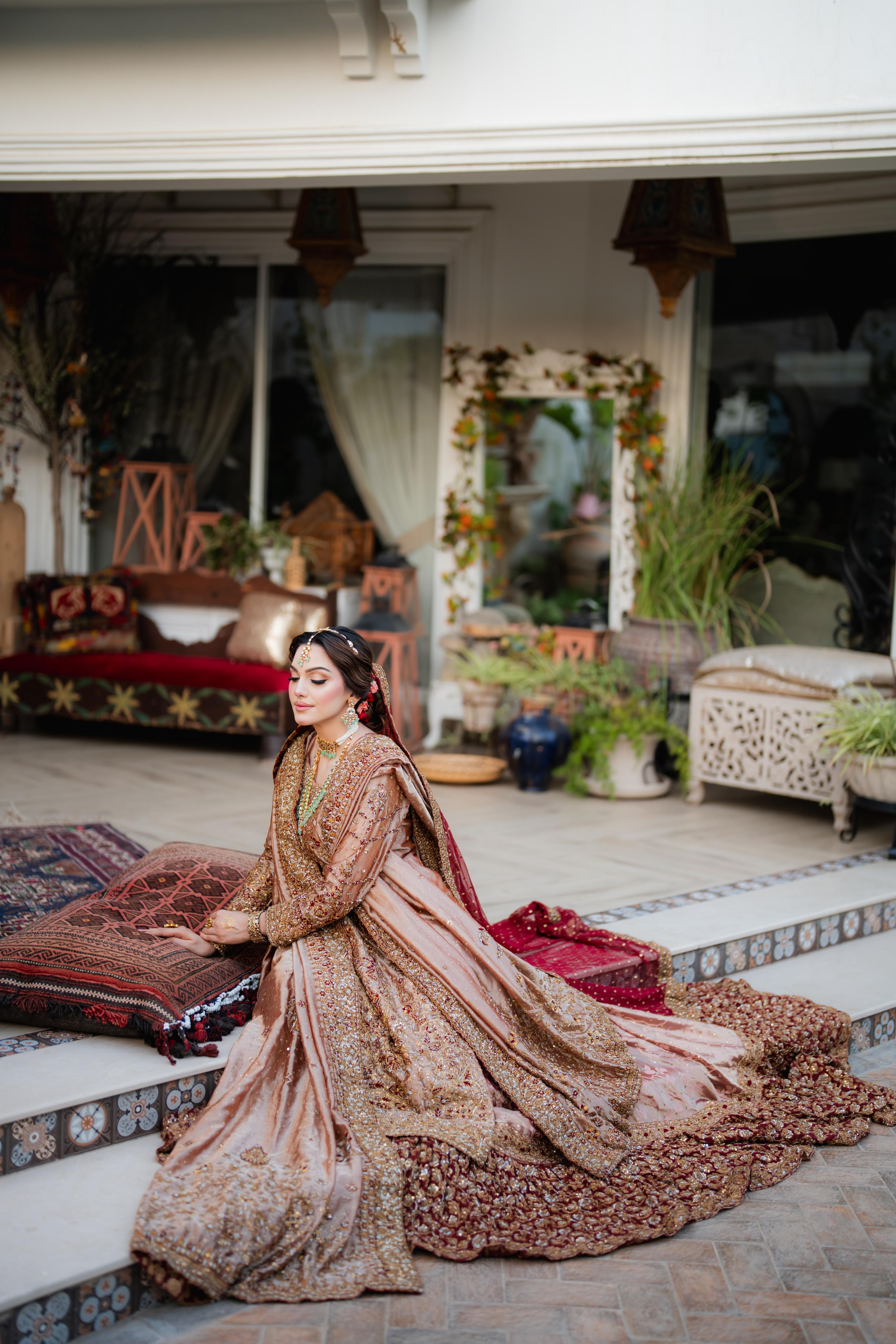 HARIS SHAKEEL PINK FARSHI BARAAT DRESS