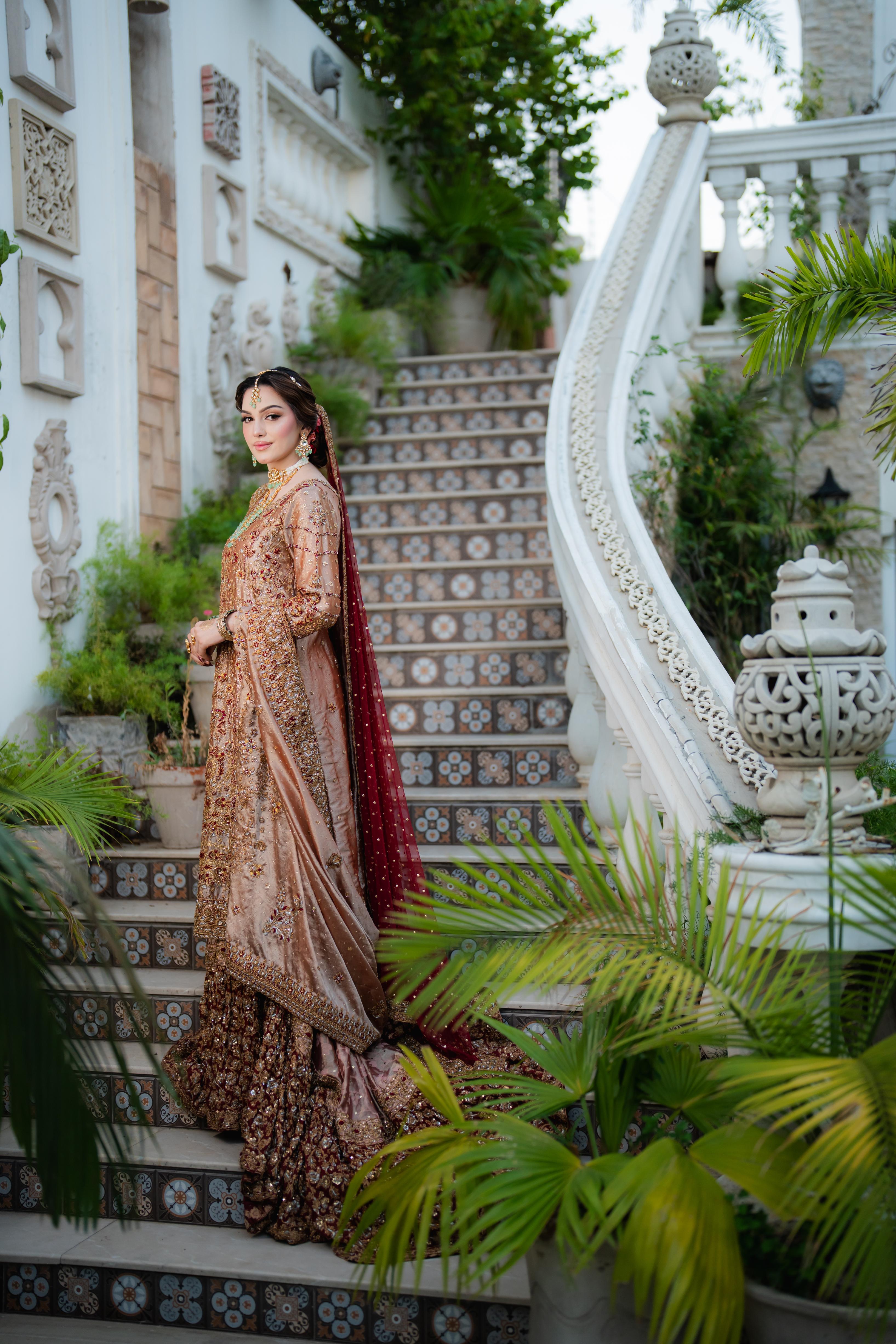 HARIS SHAKEEL PINK FARSHI BARAAT DRESS