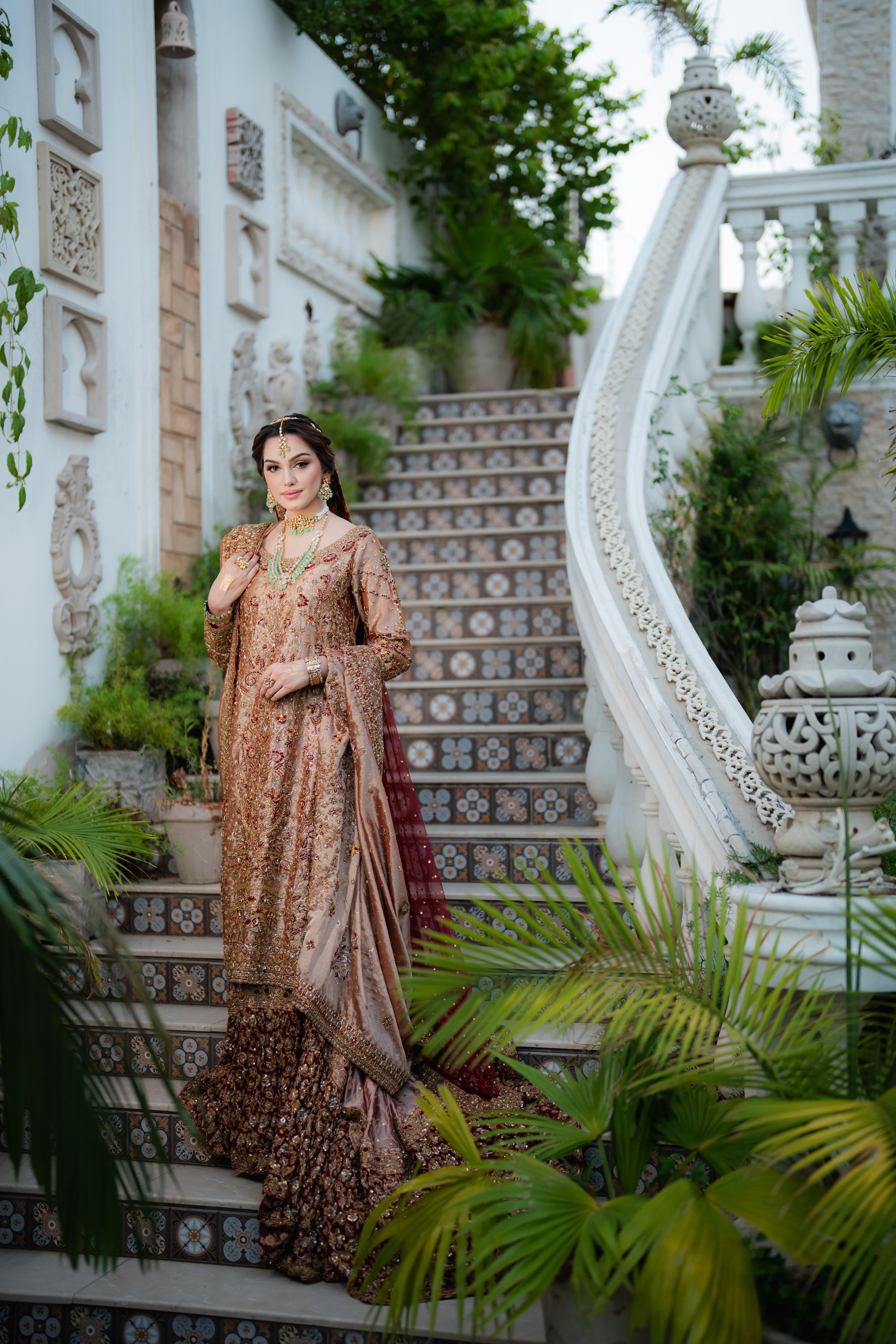 HARIS SHAKEEL PINK FARSHI BARAAT DRESS