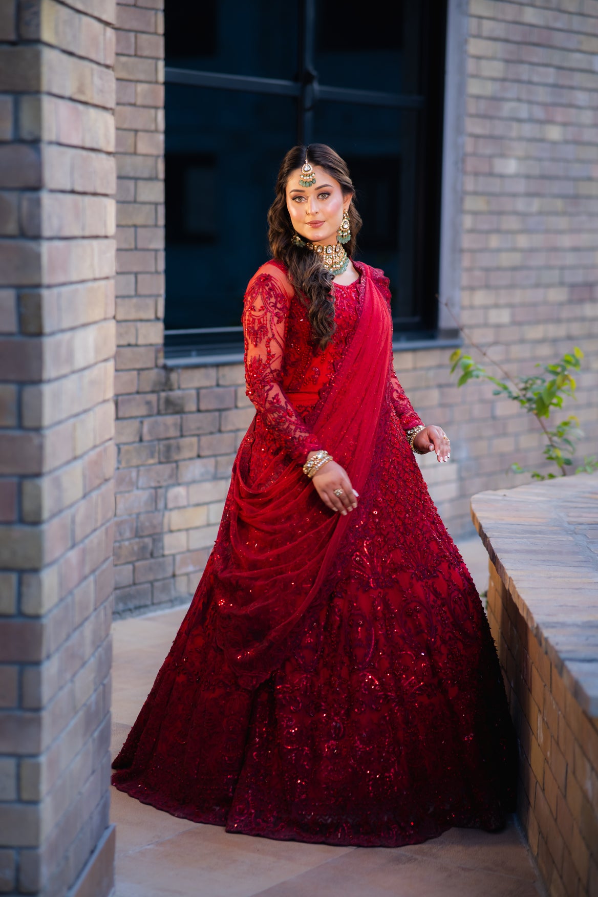 REIGN RED LEHNGA CHOLI -FOR SALE