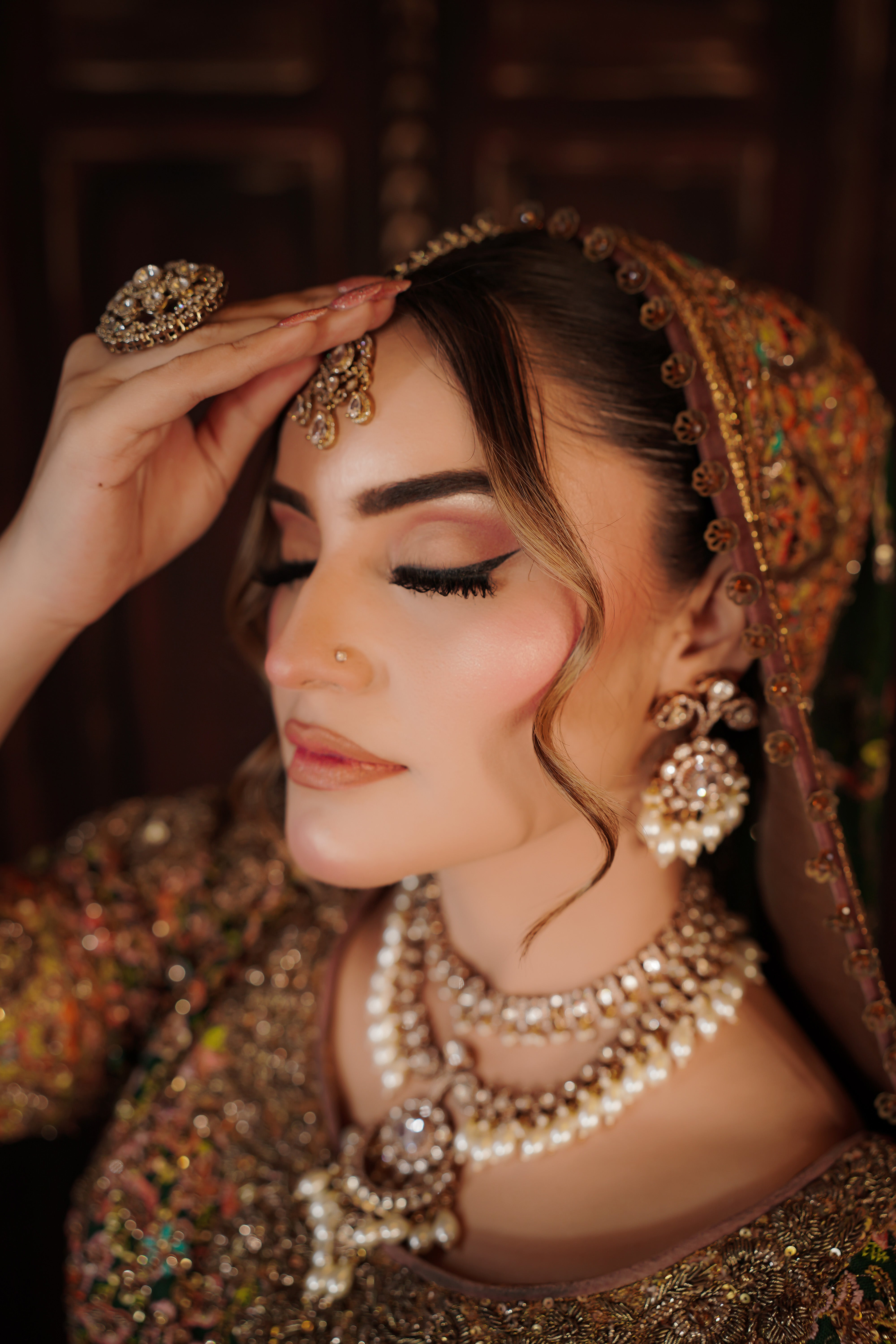 FAHAD HUSSAYN GREEN LEHNGA CHOLI