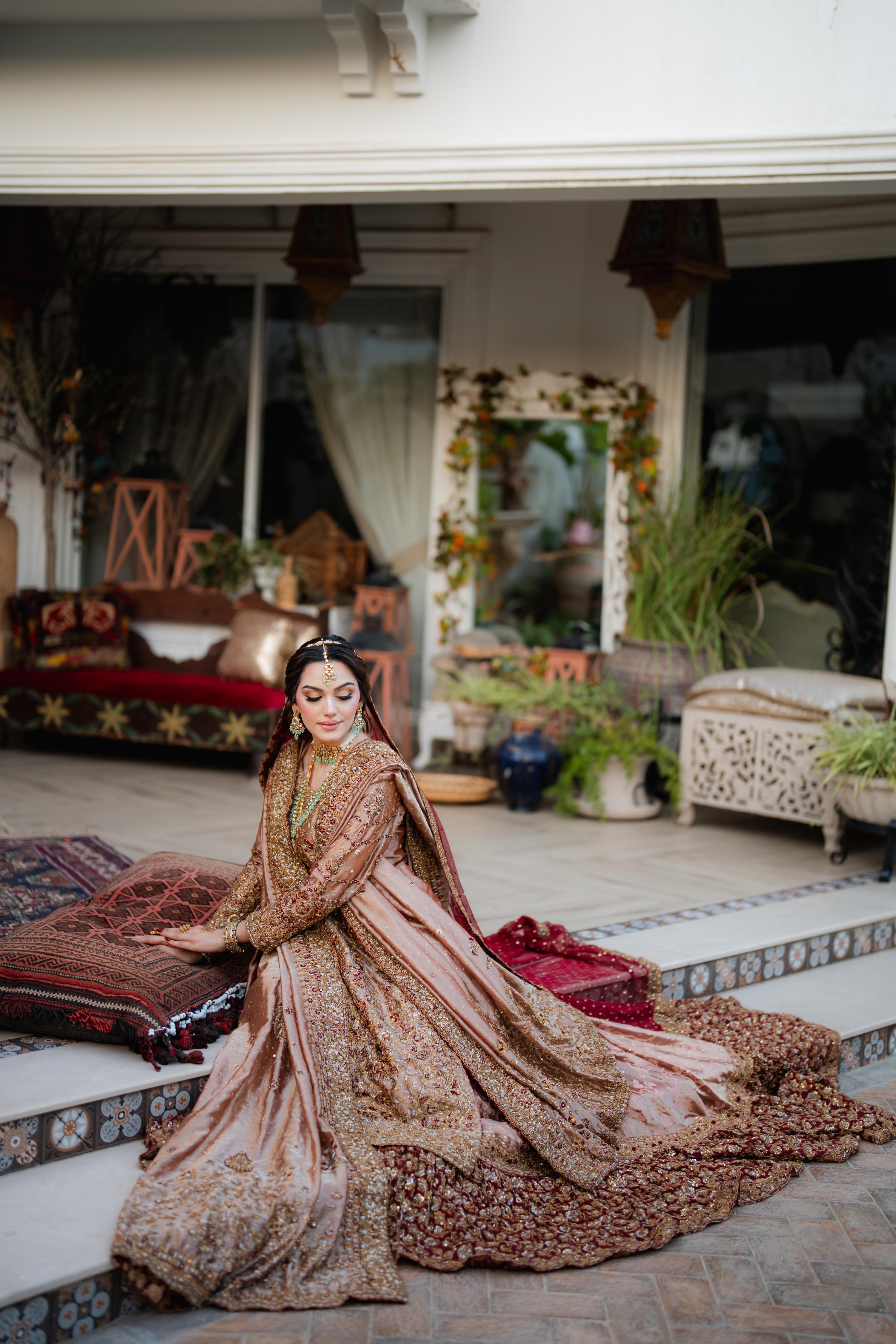 HARIS SHAKEEL PINK FARSHI BARAAT DRESS - Sassy Brides