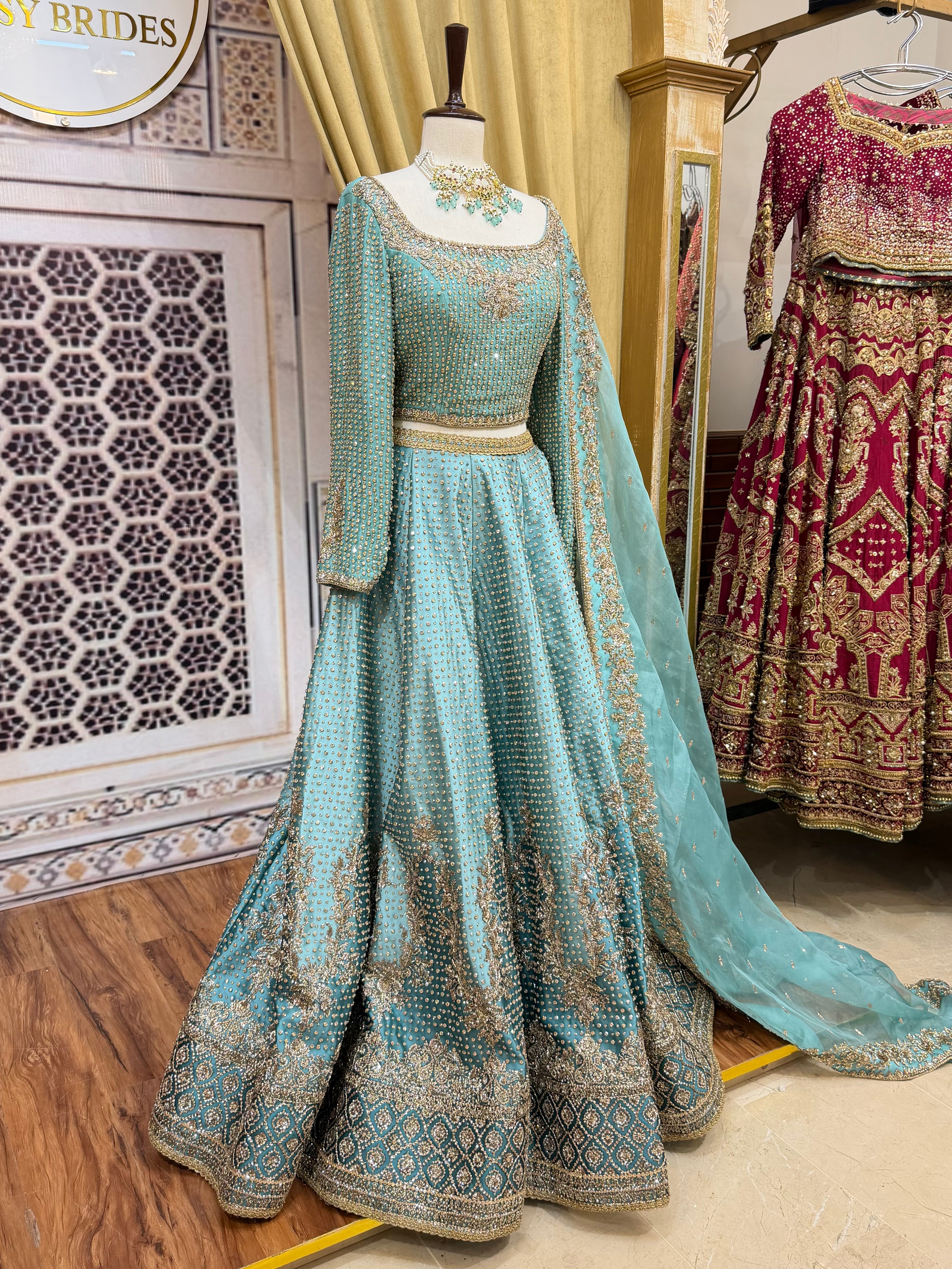 MIHHA ICE BLUE LEHNGA CHOLI