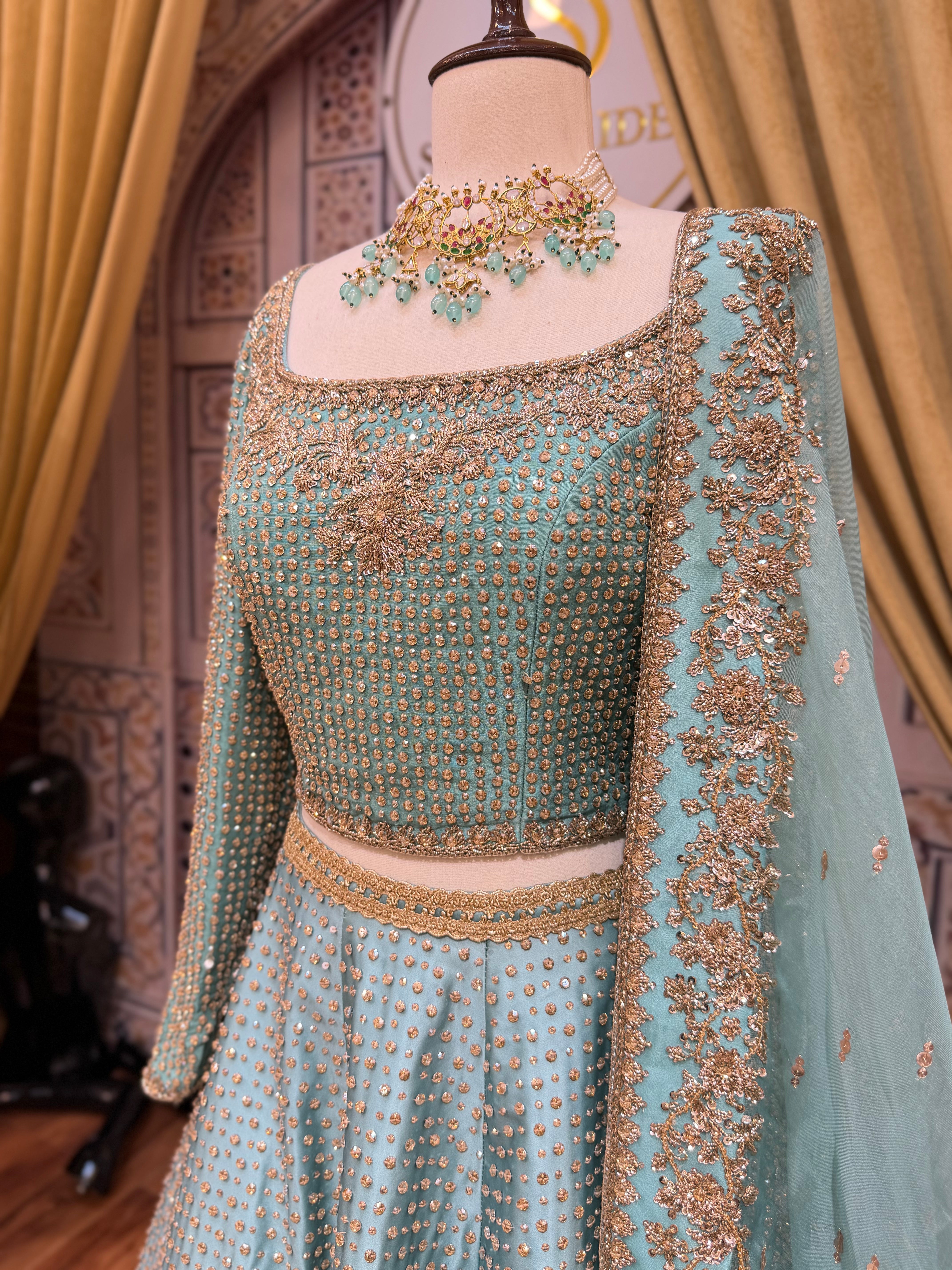 MIHHA ICE BLUE LEHNGA CHOLI