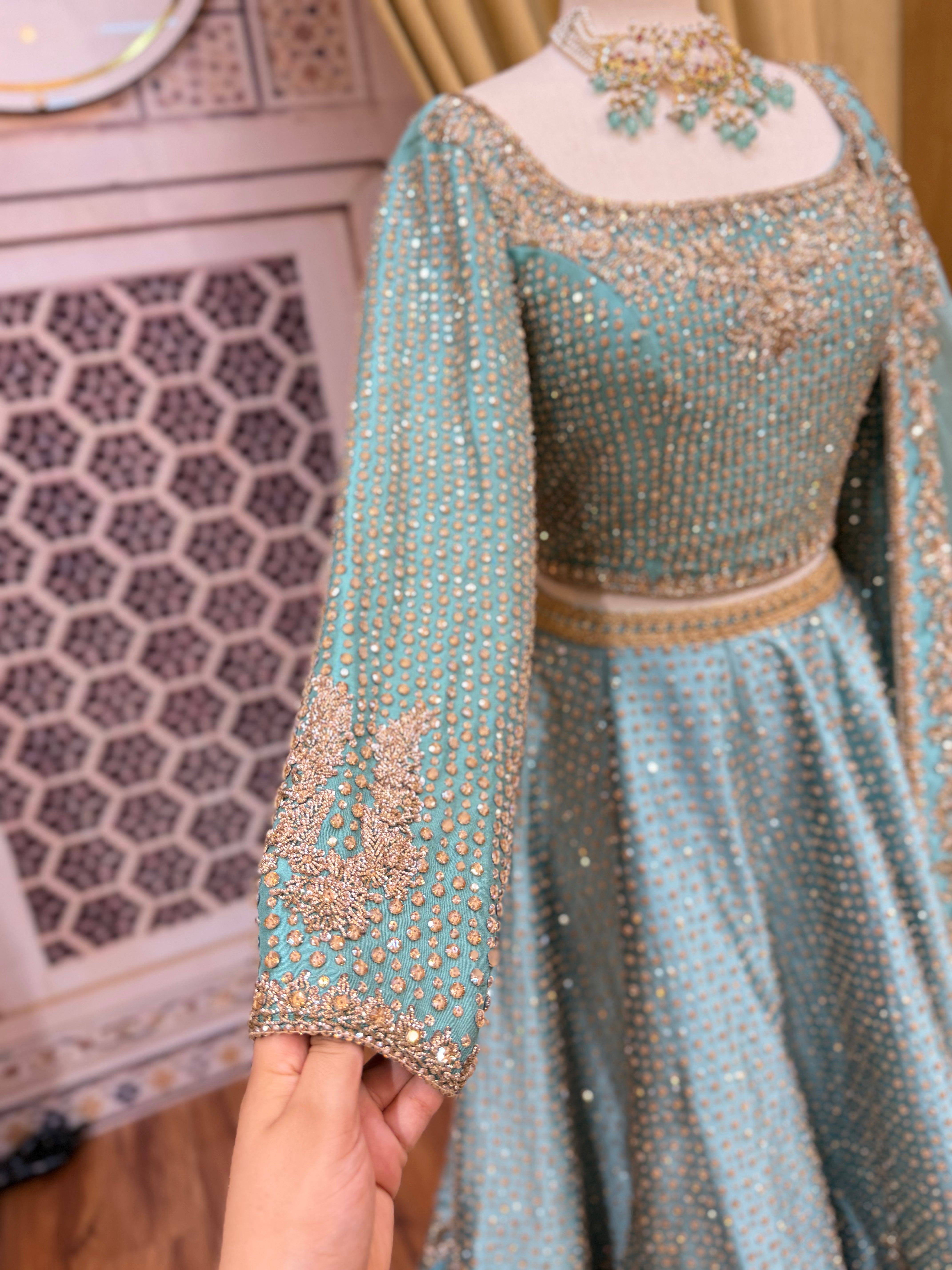 MIHHA ICE BLUE LEHNGA CHOLI