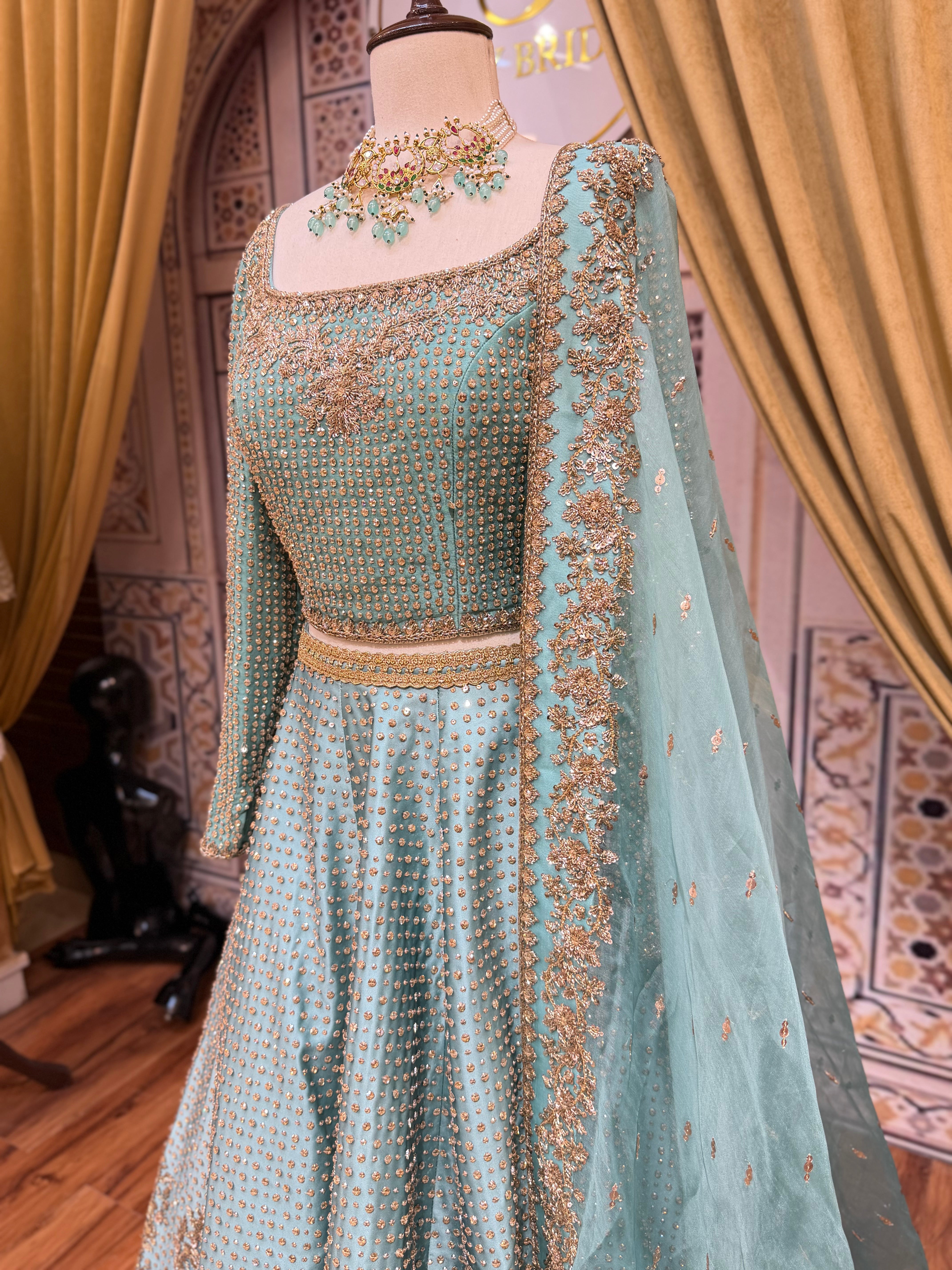 MIHHA ICE BLUE LEHNGA CHOLI