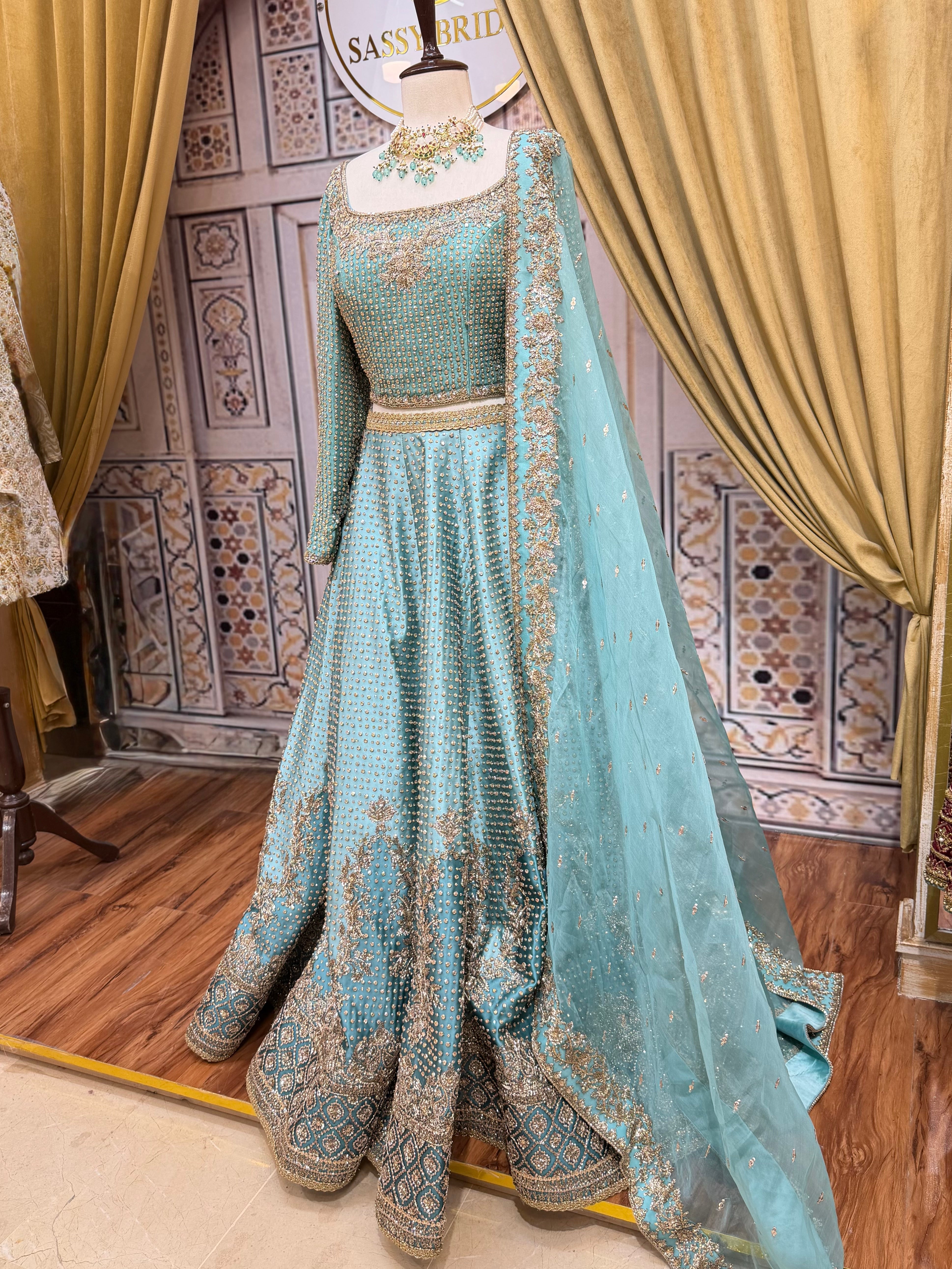 MIHHA ICE BLUE LEHNGA CHOLI