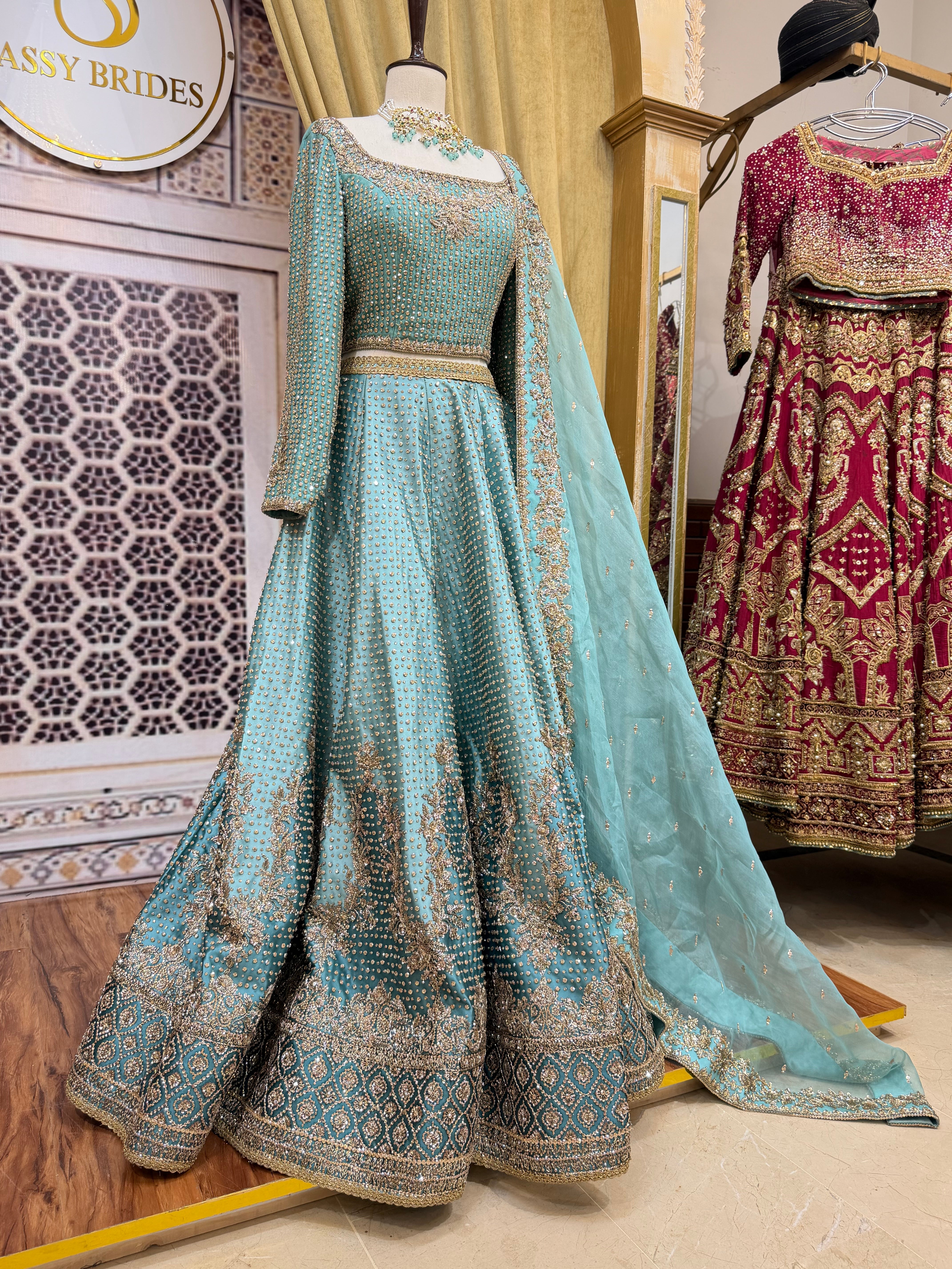 MIHHA ICE BLUE LEHNGA CHOLI