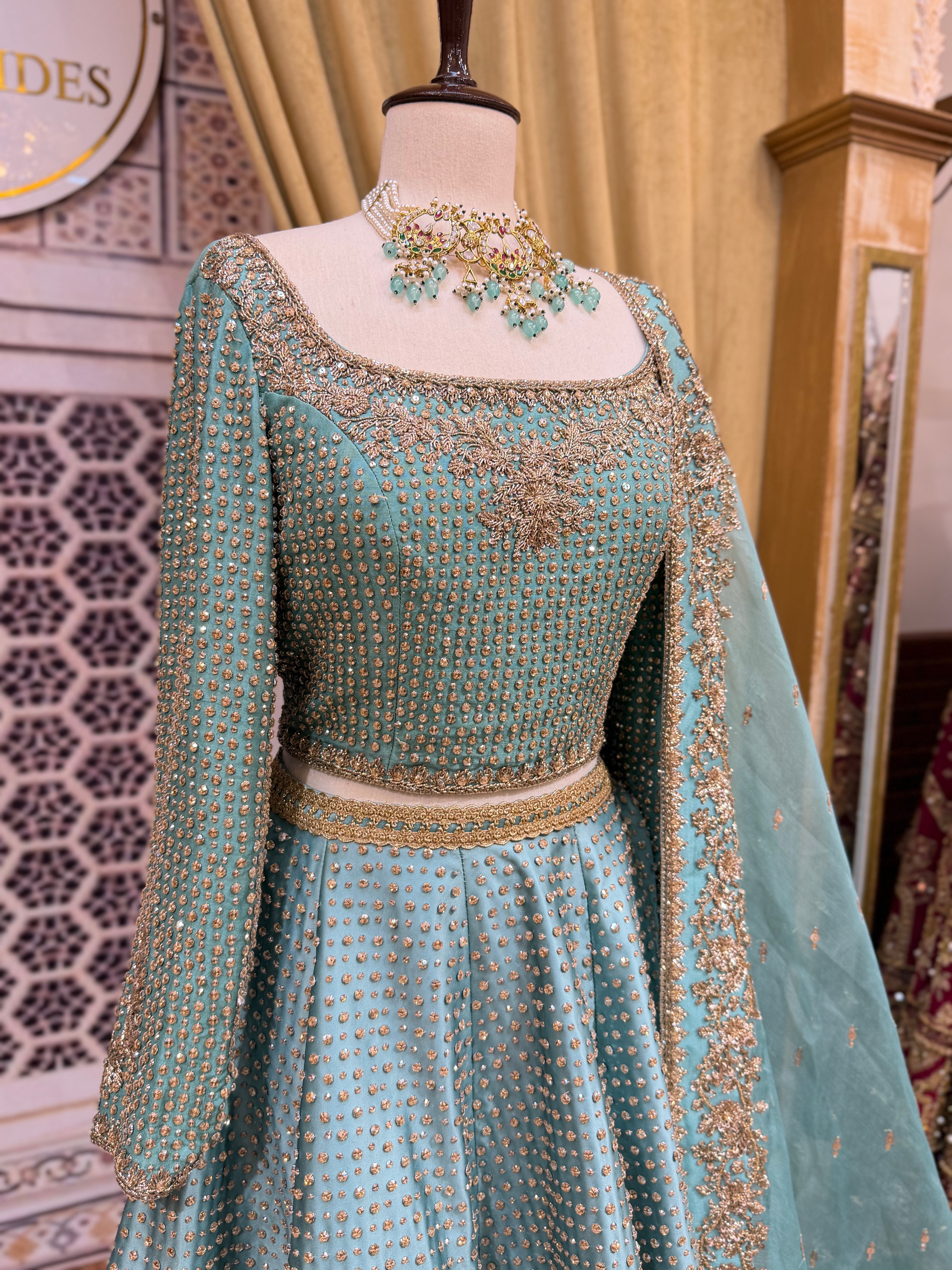 MIHHA ICE BLUE LEHNGA CHOLI