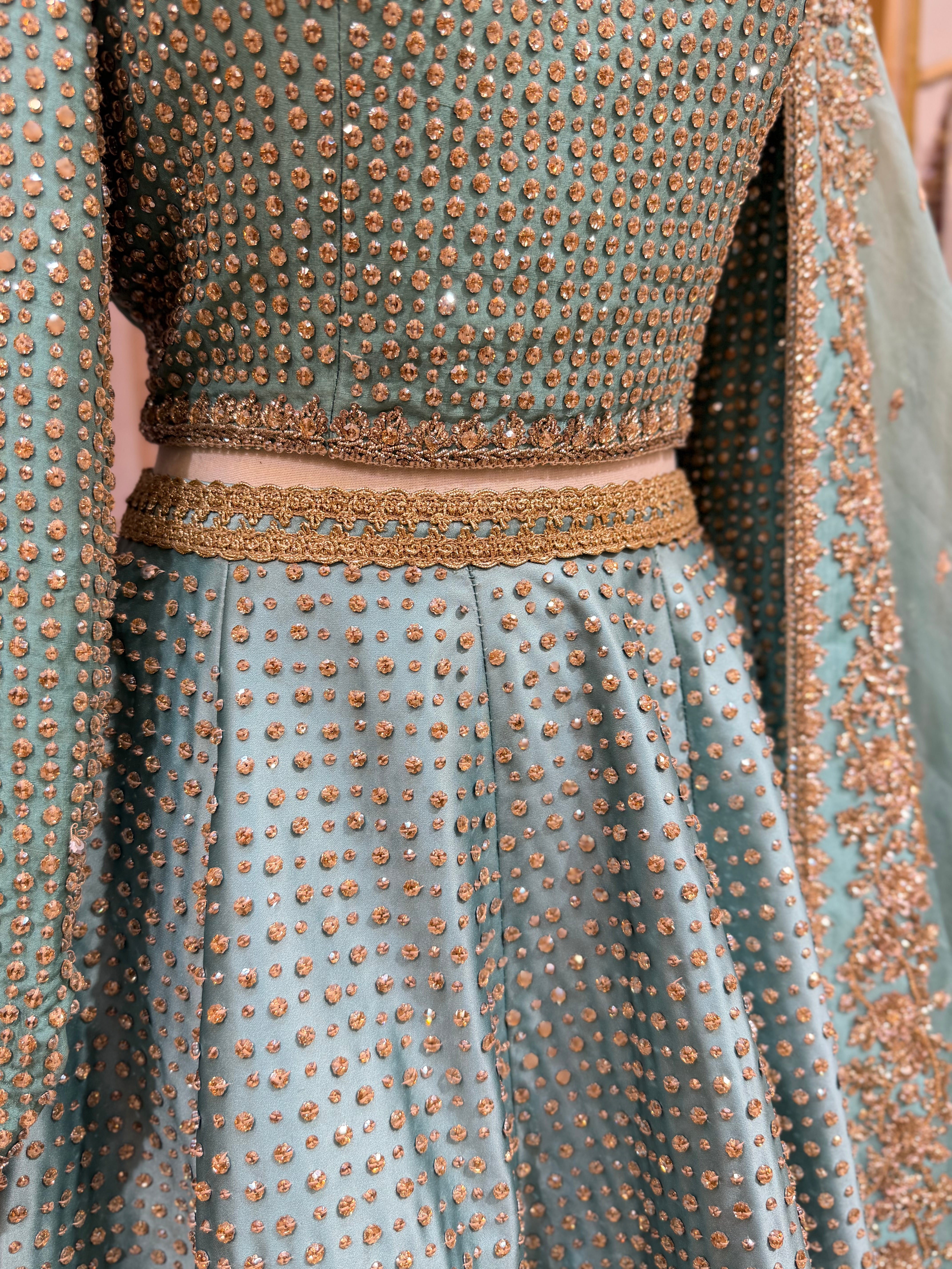 MIHHA ICE BLUE LEHNGA CHOLI