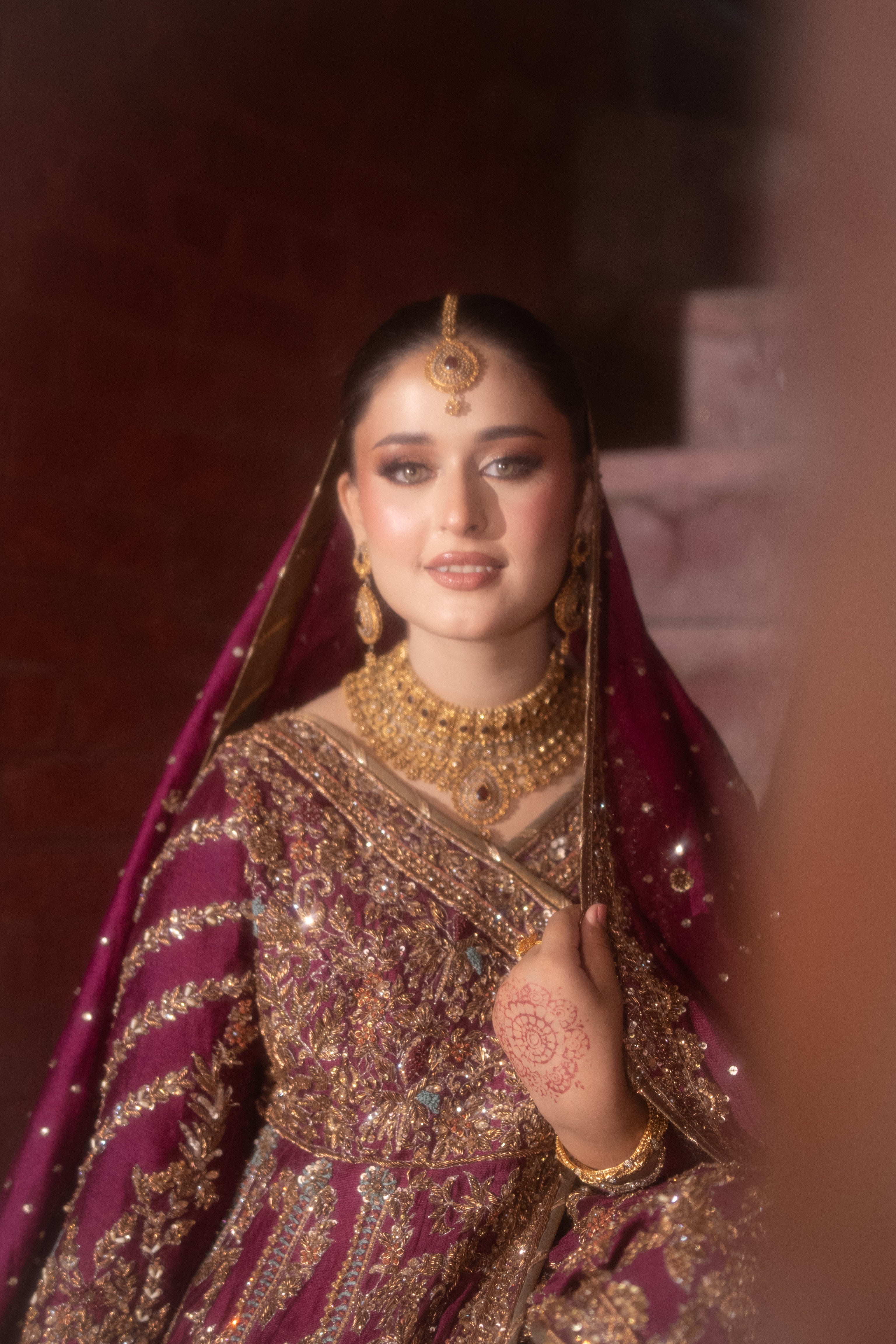 AHMAD SULTAN MAGENTA BARAT DRESS