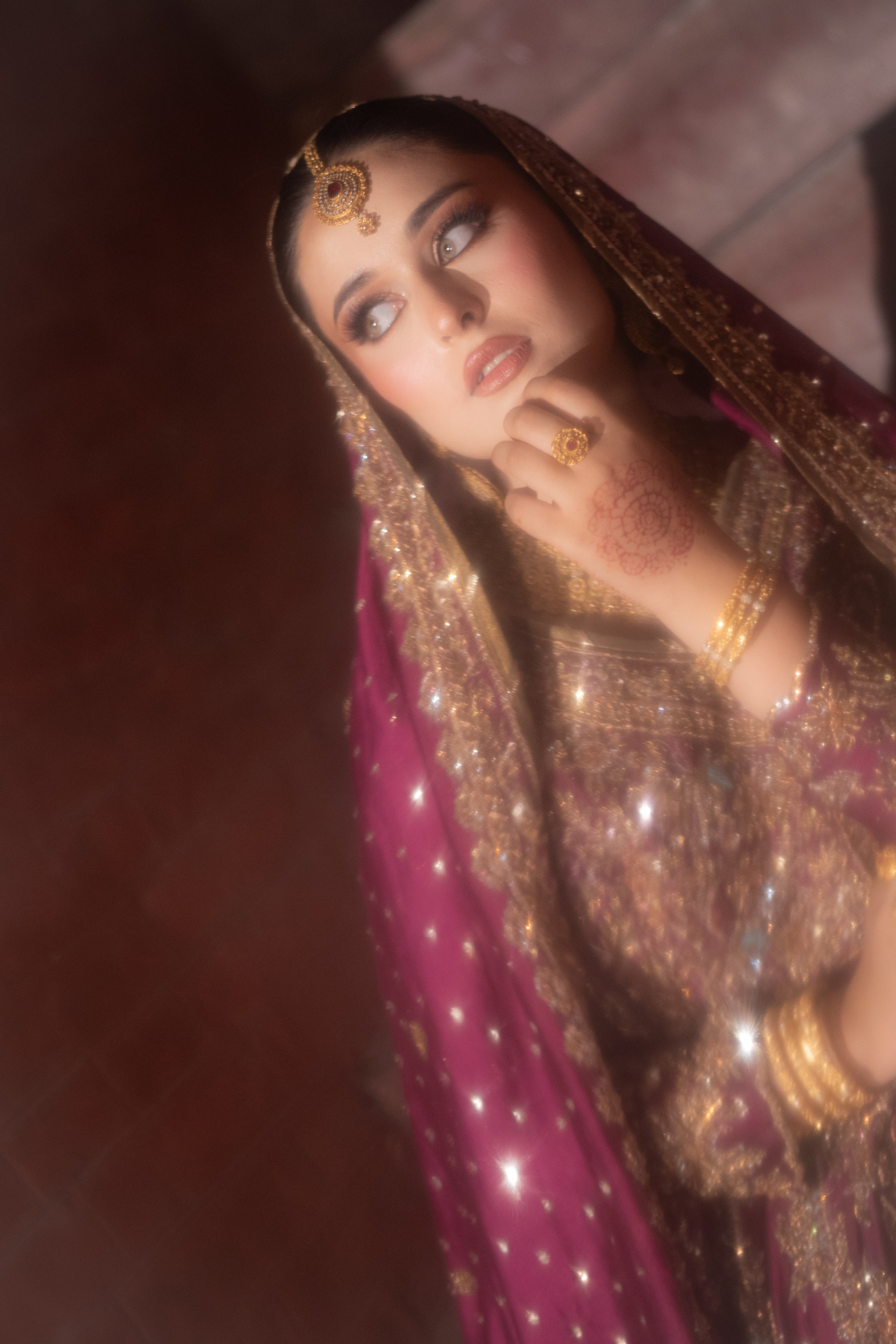 AHMAD SULTAN MAGENTA BARAT DRESS
