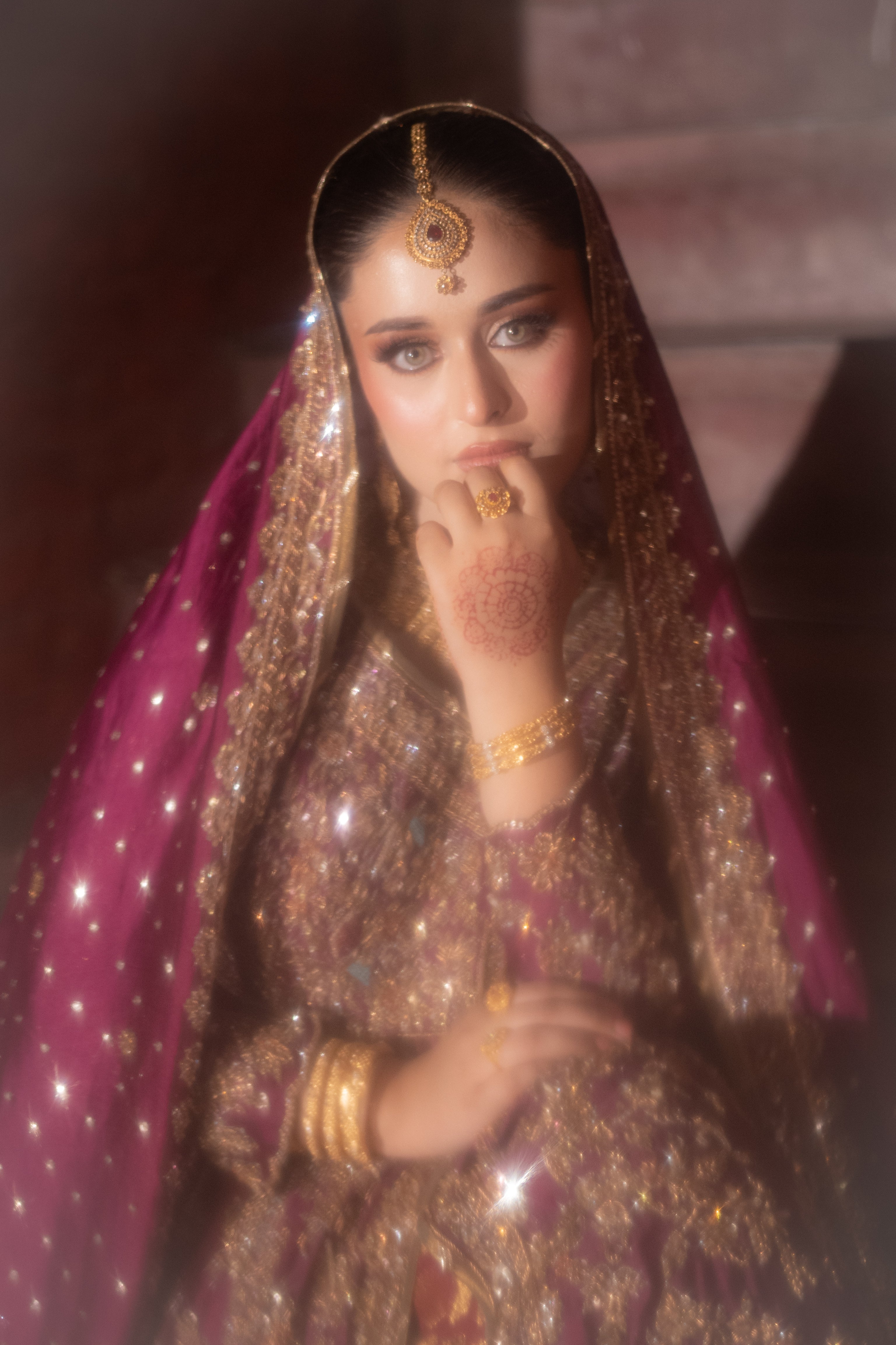 AHMAD SULTAN MAGENTA BARAT DRESS