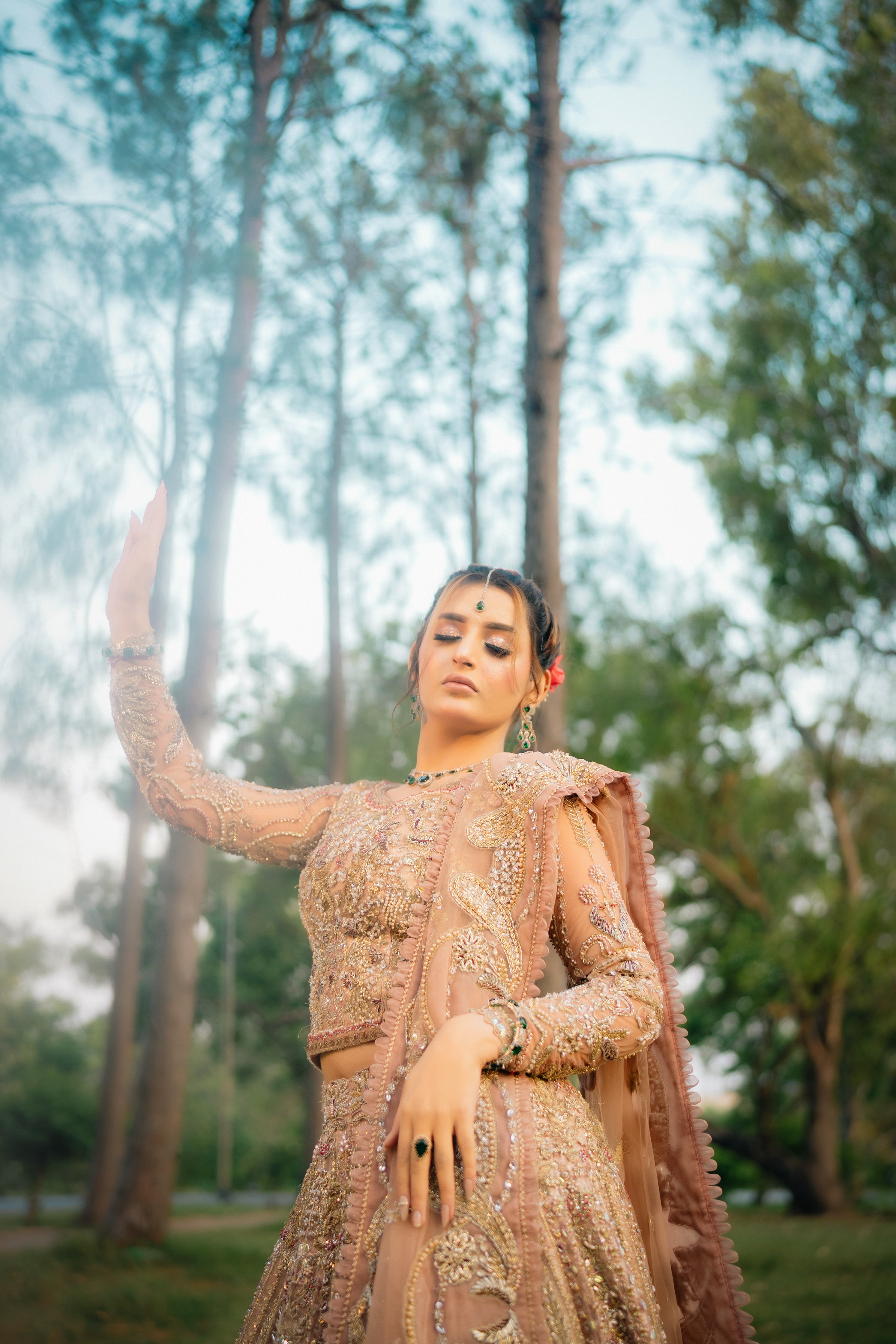 SUFFUSE FAWN LEHNGA CHOLI