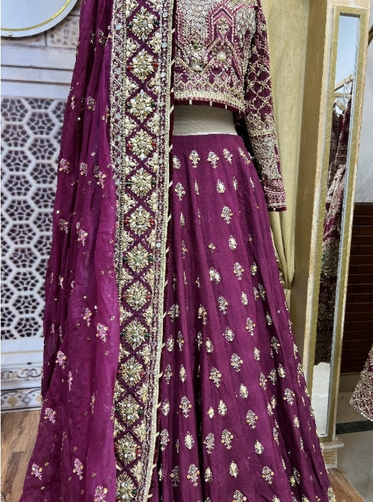 MNR MAGENTA HEAVY MIRROR CHOLI-MNR42