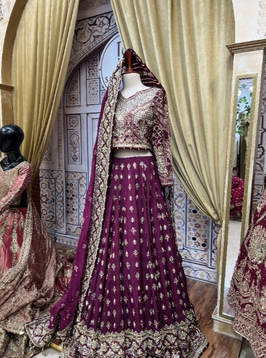 MNR MAGENTA HEAVY MIRROR CHOLI-MNR42