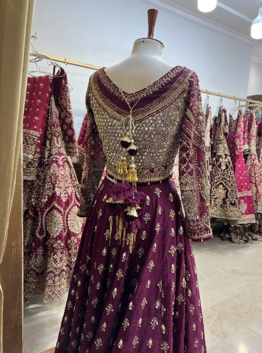 MNR MAGENTA HEAVY MIRROR CHOLI-MNR42
