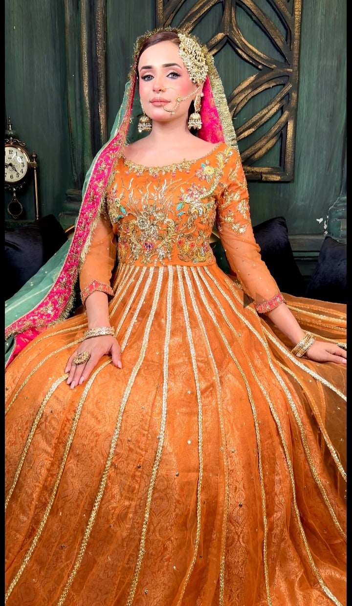 TABYA LATEST MEHNDRI DRESS-TB02